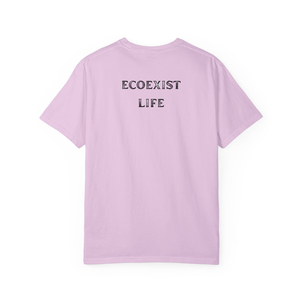 Bigfoot Eco-Trail T-Shirt — "ECOXIST" Front & "Livin' The Wild Life" Back