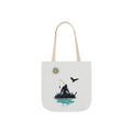 Fishing Silhouette Canvas Tote — Bigfoot Fishing Tote Bag- ecoexist