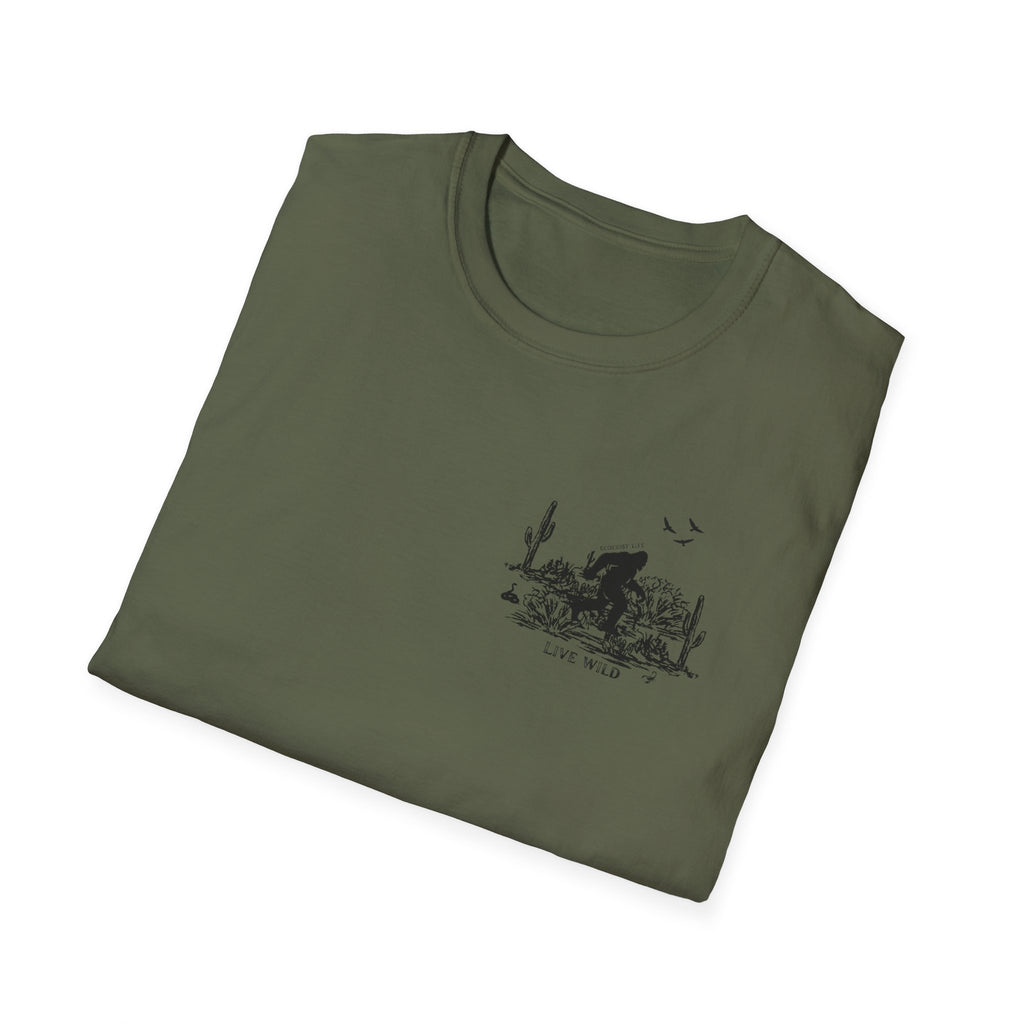 T‑Shirt — Desert Sasquatch Graphic Tee; ecoexist