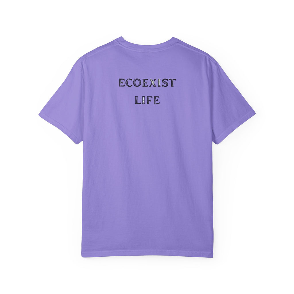 Bigfoot Eco-Trail T-Shirt — "ECOXIST" Front & "Livin' The Wild Life" Back