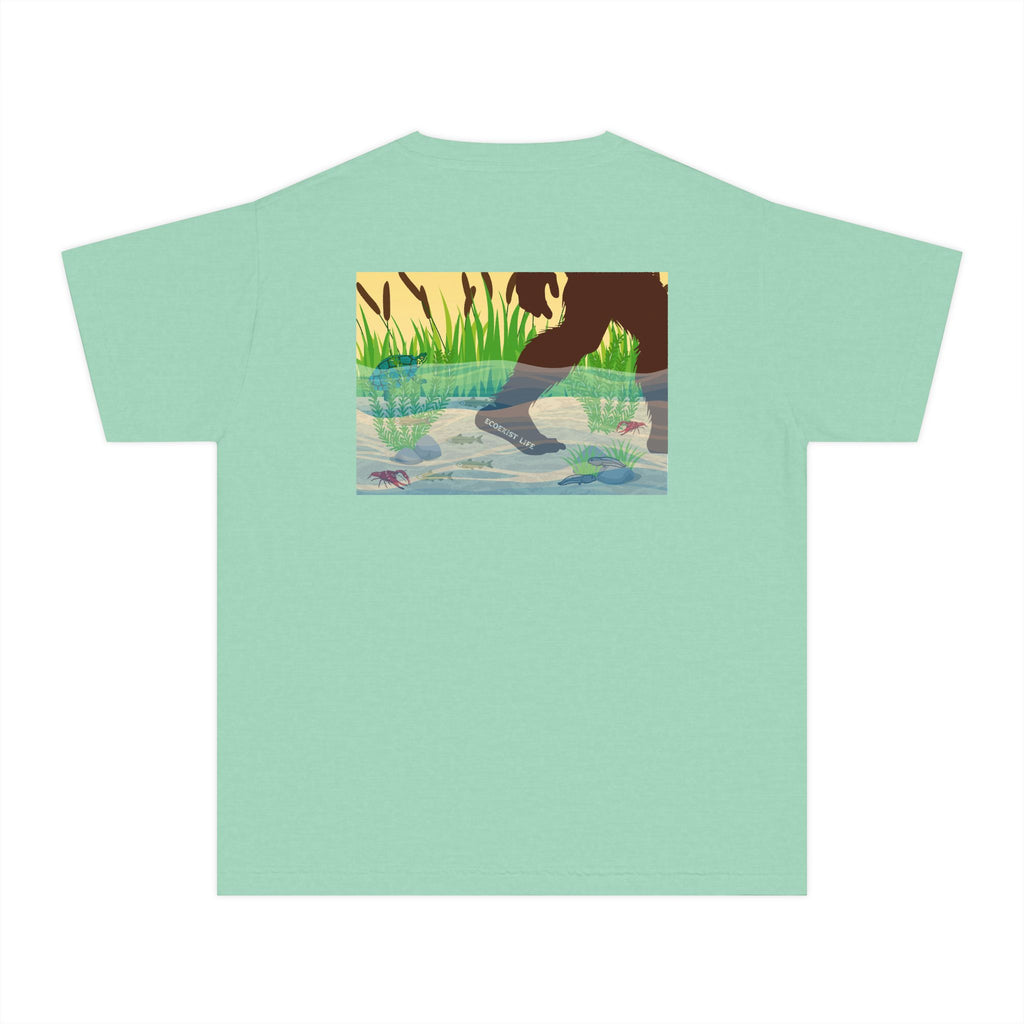 Ecoexist Life Youth Tee — 'Livin' the Wild Life' Pond Graphic