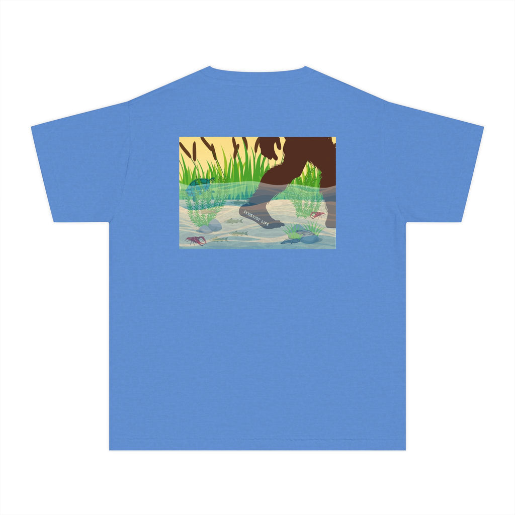 Ecoexist Life Youth Tee — 'Livin' the Wild Life' Pond Graphic