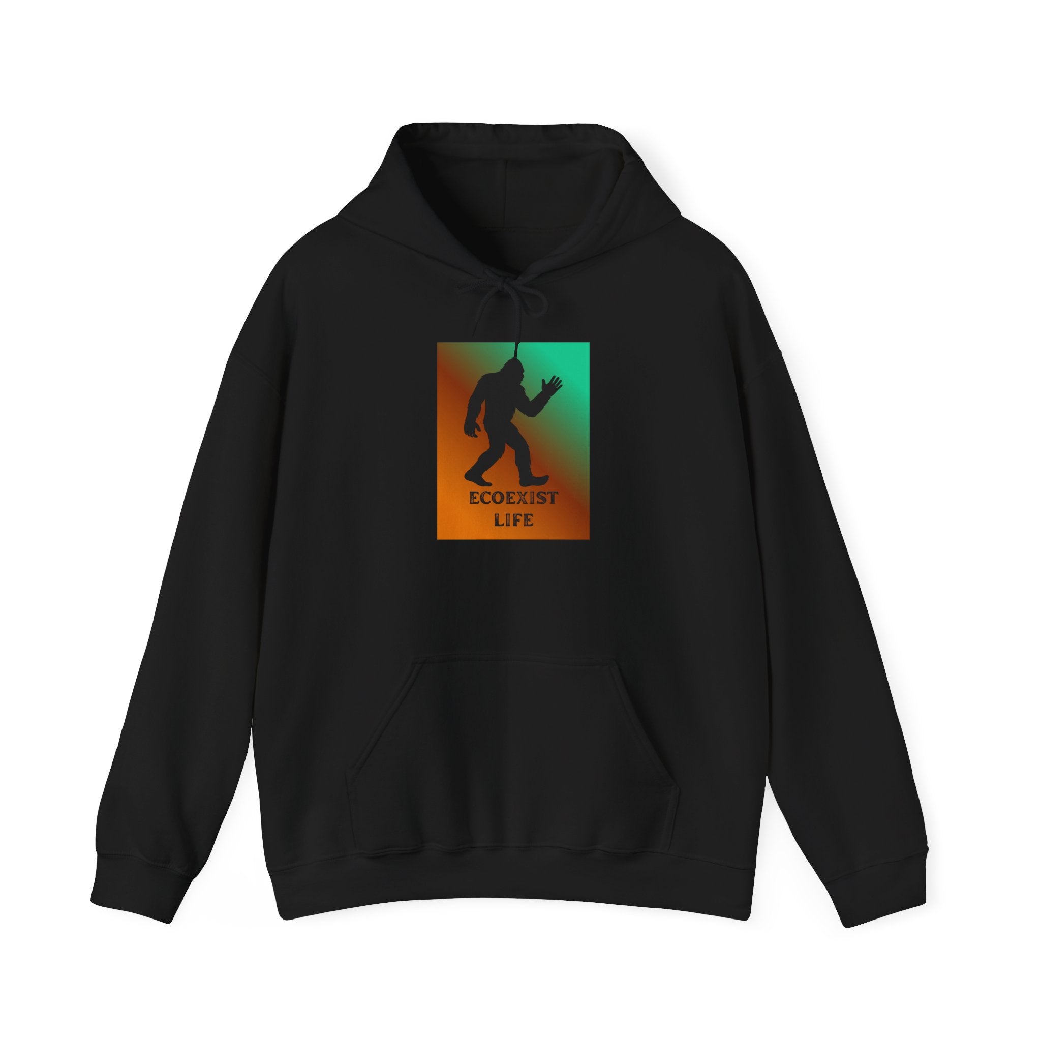 EcoExist Bigfoot Hoodie — Sasquatch Environmental Awareness Sweatshirt