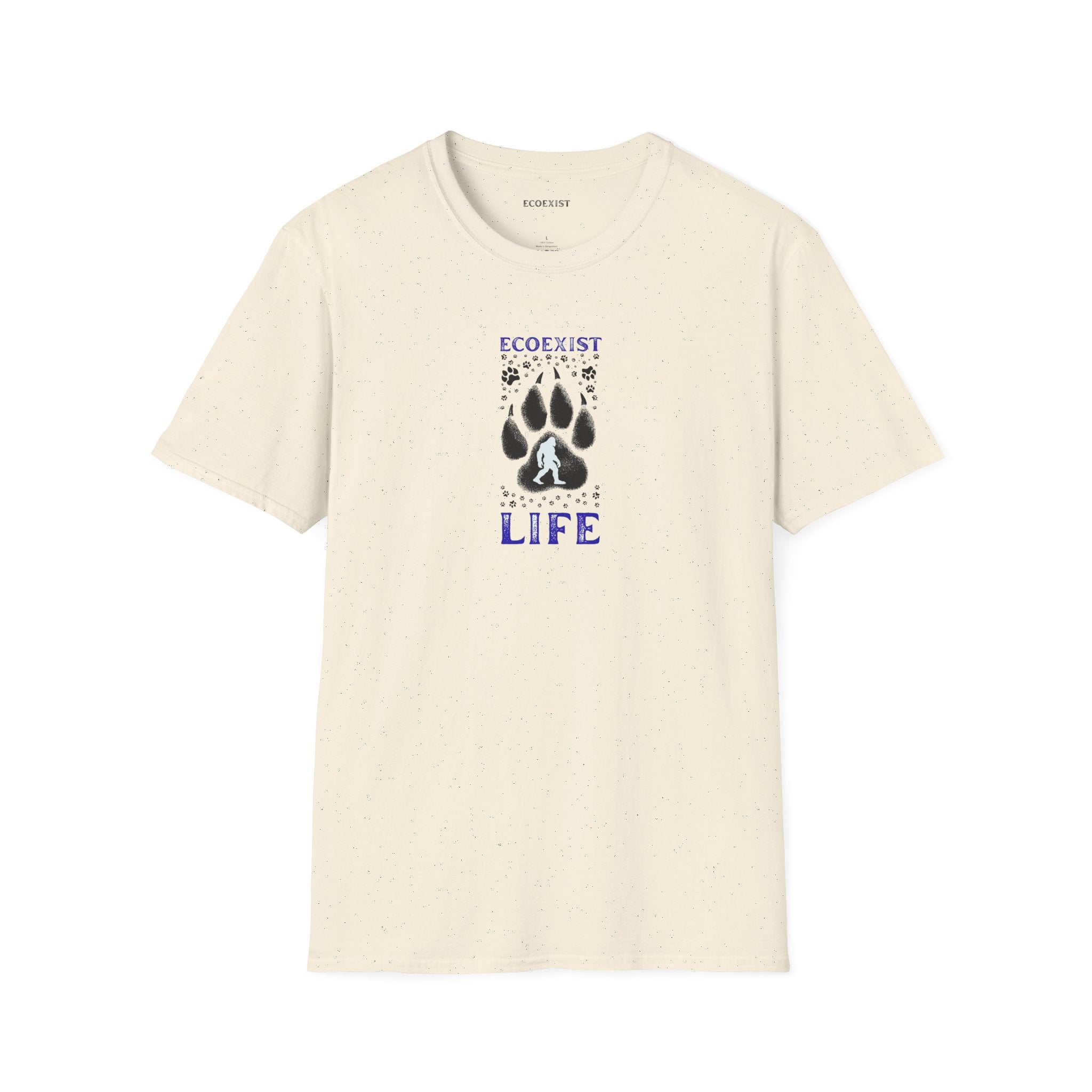 EcoExist Paw Print T-Shirt — Wildlife Conservation Graphic Tee