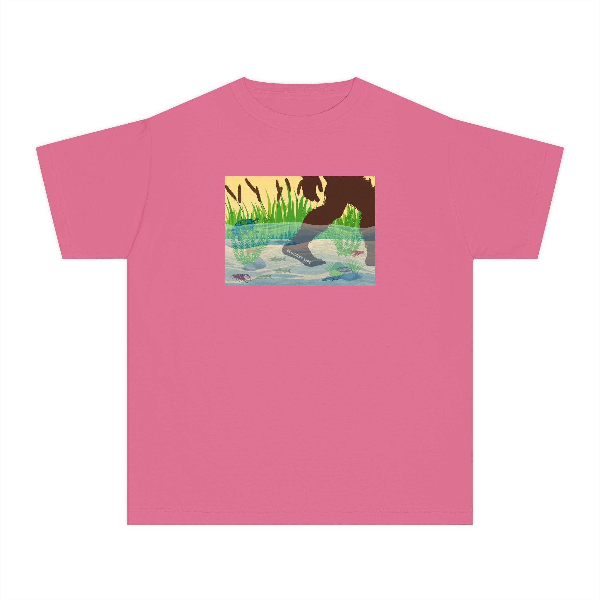 Youth Tee — 'Livin' the Wild Life' Duck Pond Graphic