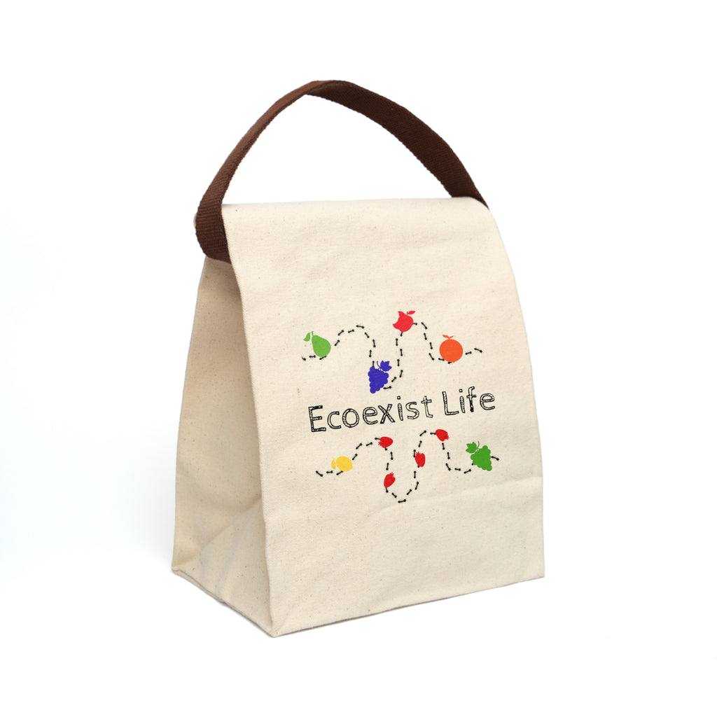 Canvas Lunch Bag — Ecoexist Life Reusable Tote with Strap