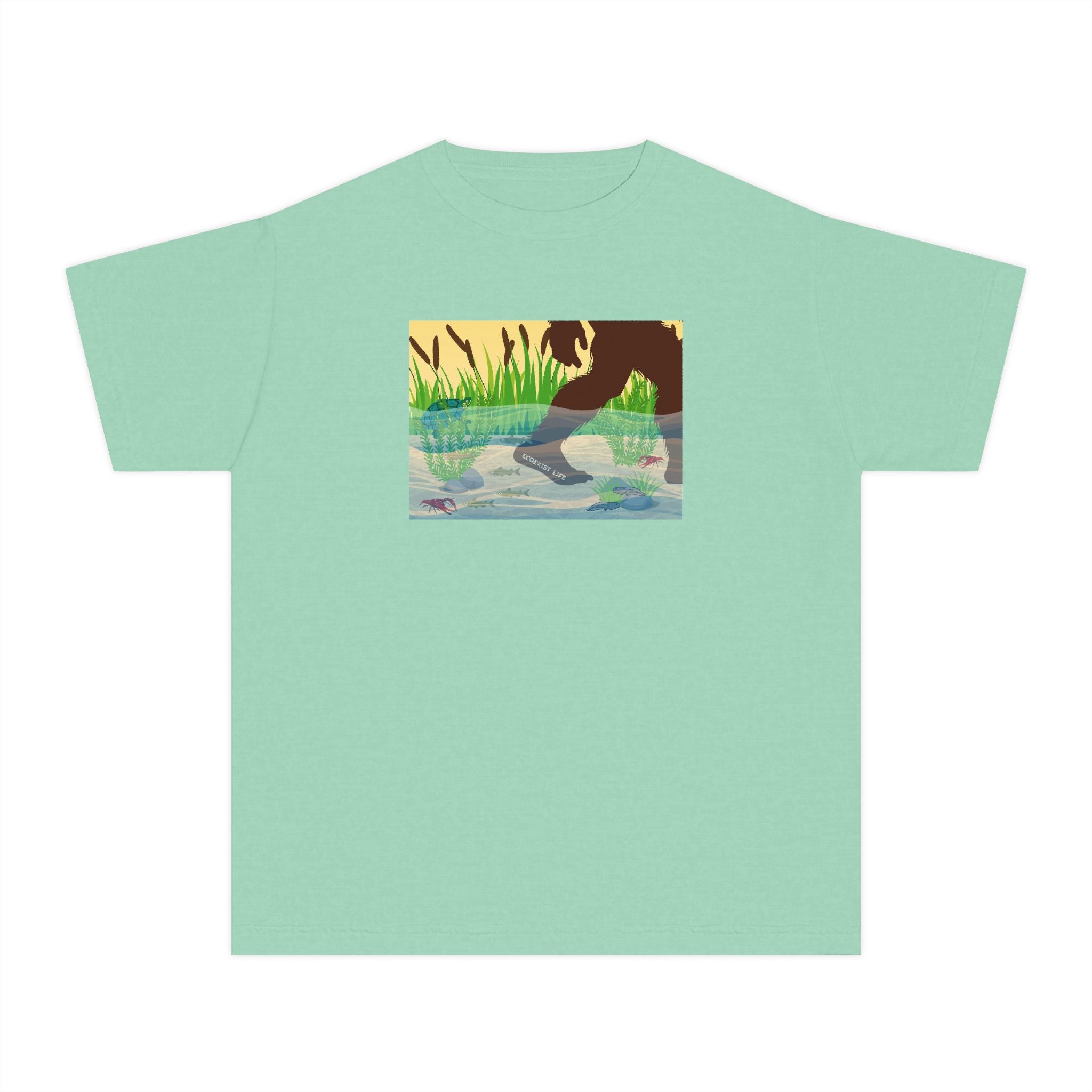 Youth Tee — 'Livin' the Wild Life' Duck Pond Graphic
