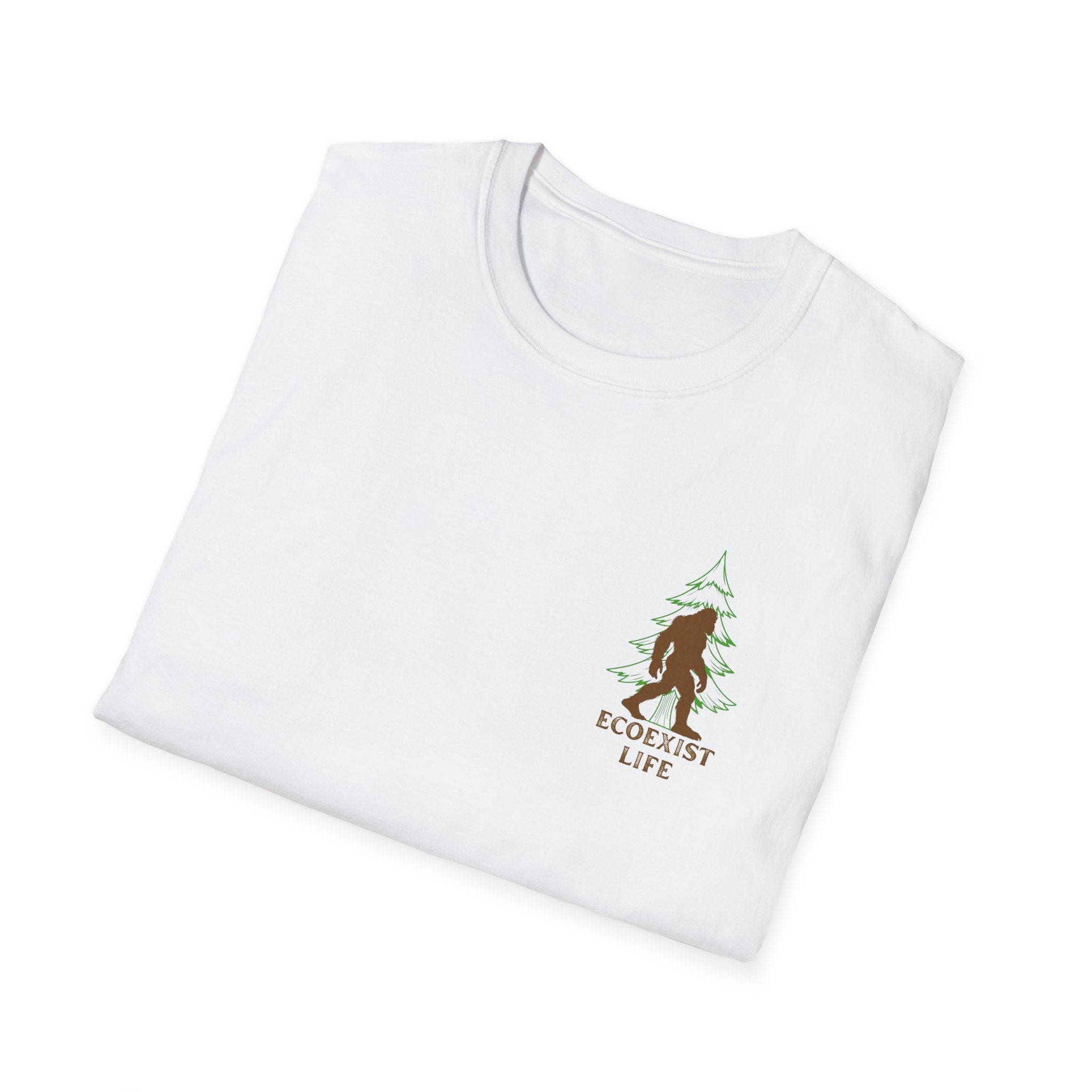 Ecoexist Sasquatch T‑Shirt — Nature Lover Bigfoot Graphic Tee