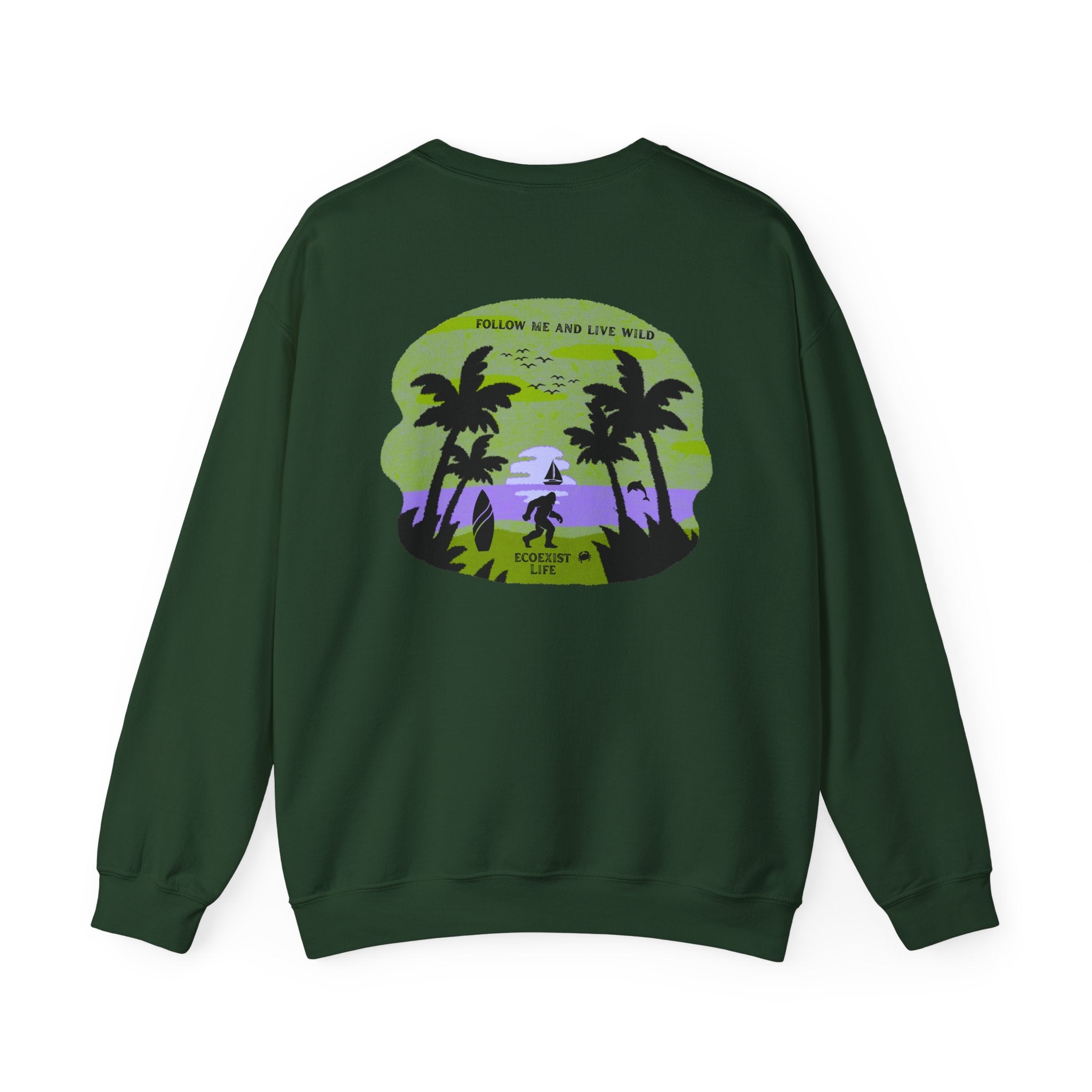 Tropical Sunset Crewneck Sweatshirt — Ecoexist Life