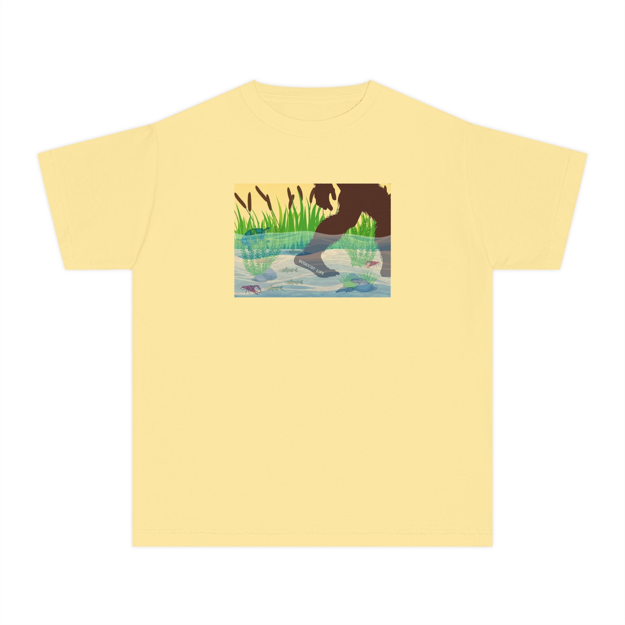Youth Tee — 'Livin' the Wild Life' Duck Pond Graphic