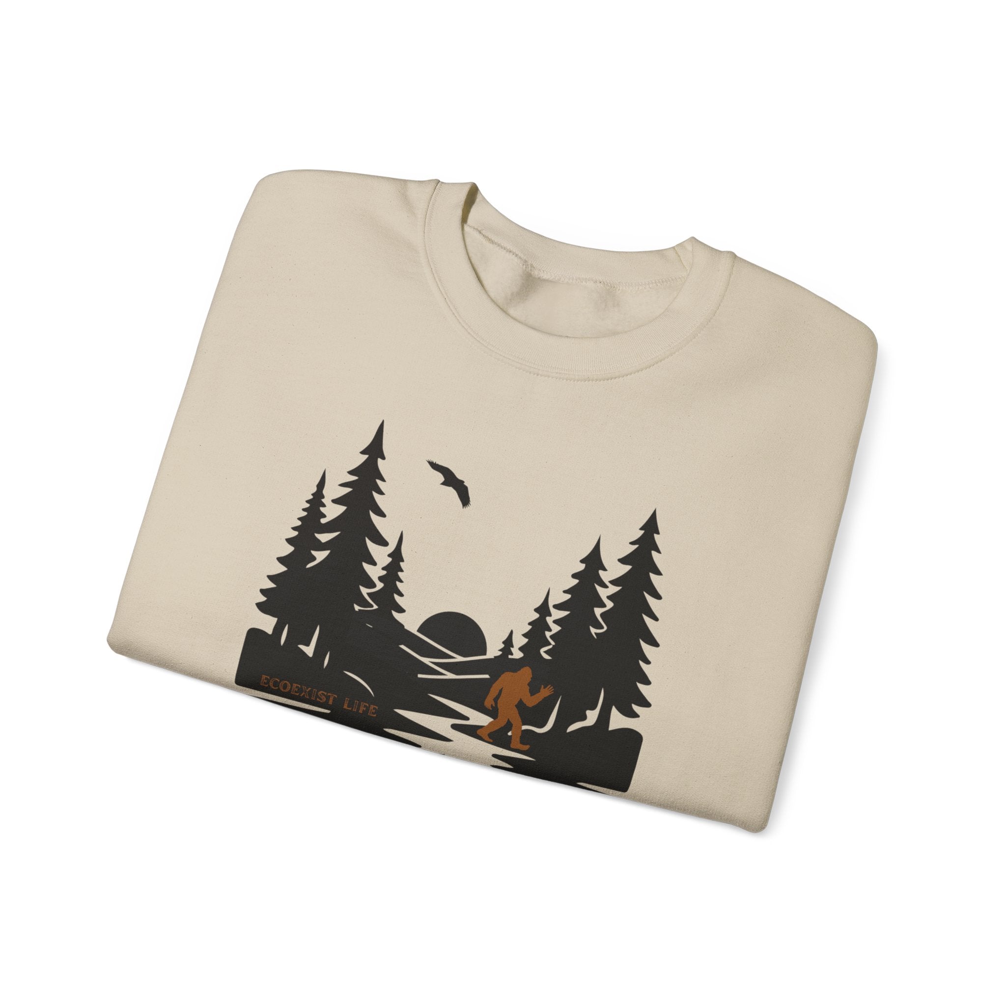 Wildlife Lake Scene Sweatshirt — Livin the Wild Life Crewneck-Ecoexist Life