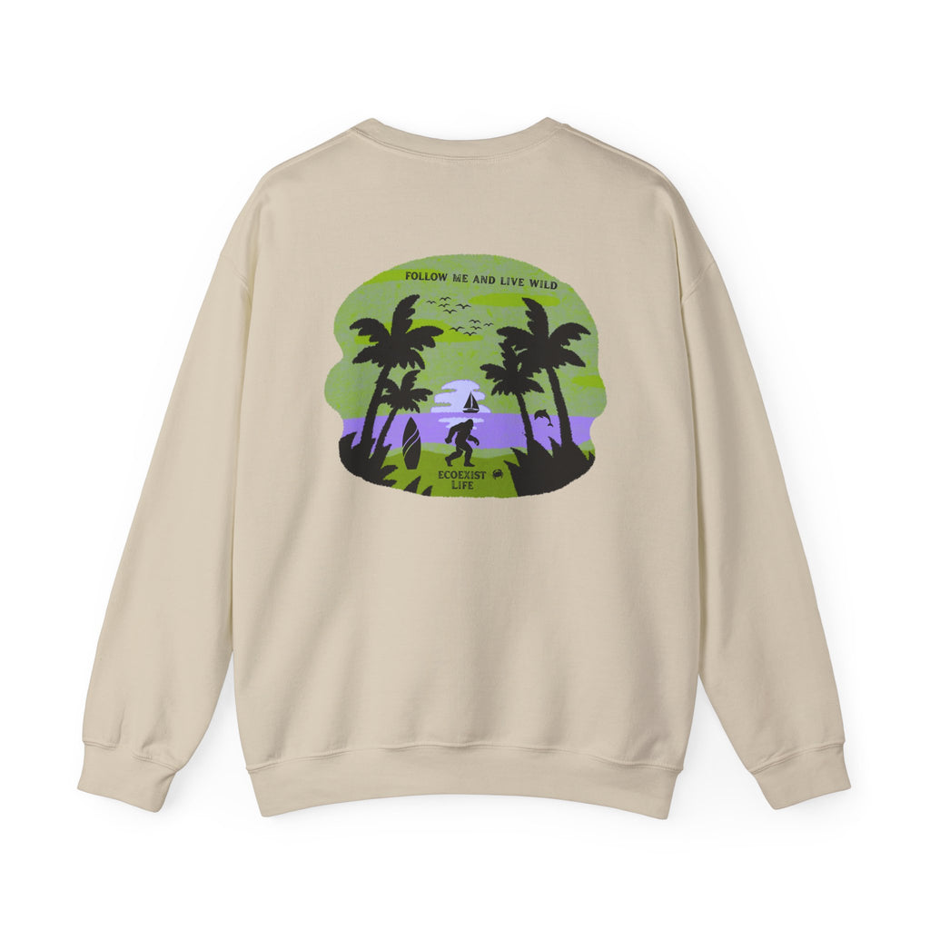 Tropical Sunset Crewneck Sweatshirt — Ecoexist Life