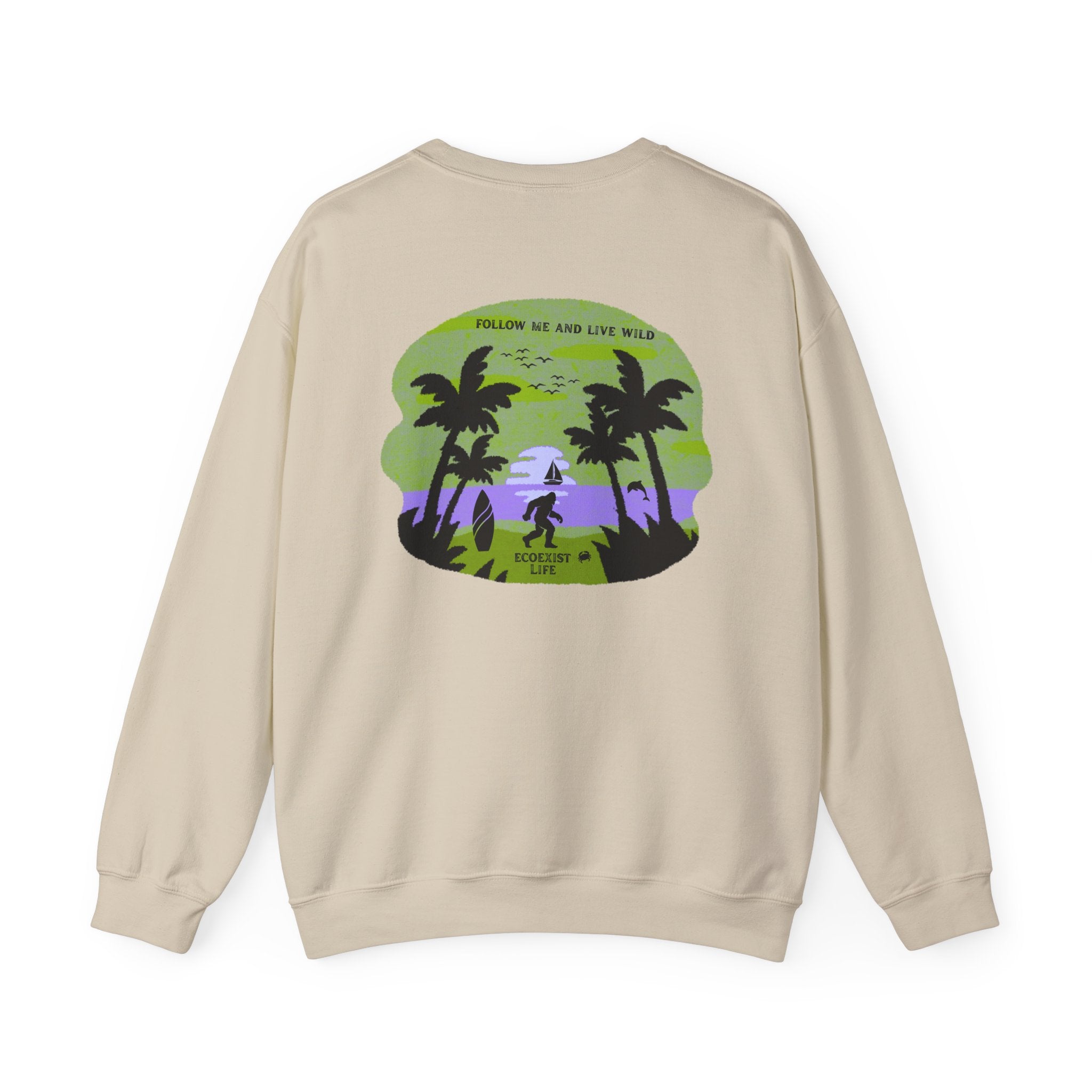 Tropical Sunset Crewneck Sweatshirt — Ecoexist Life