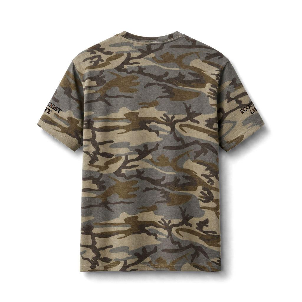 Camo Tee — Ecoexist Life Bigfoot Forest Graphic