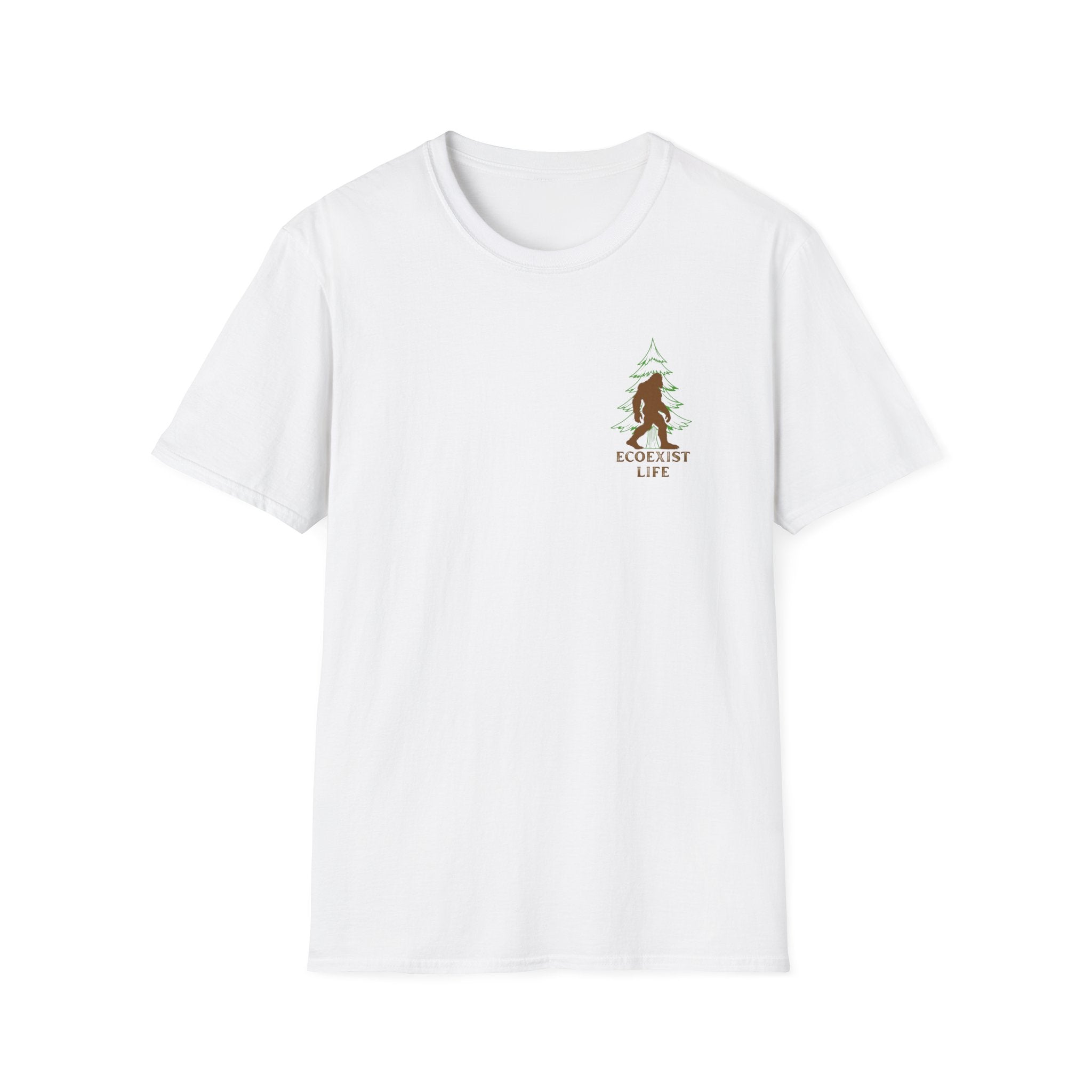 Ecoexist Sasquatch T‑Shirt — Nature Lover Bigfoot Graphic Tee