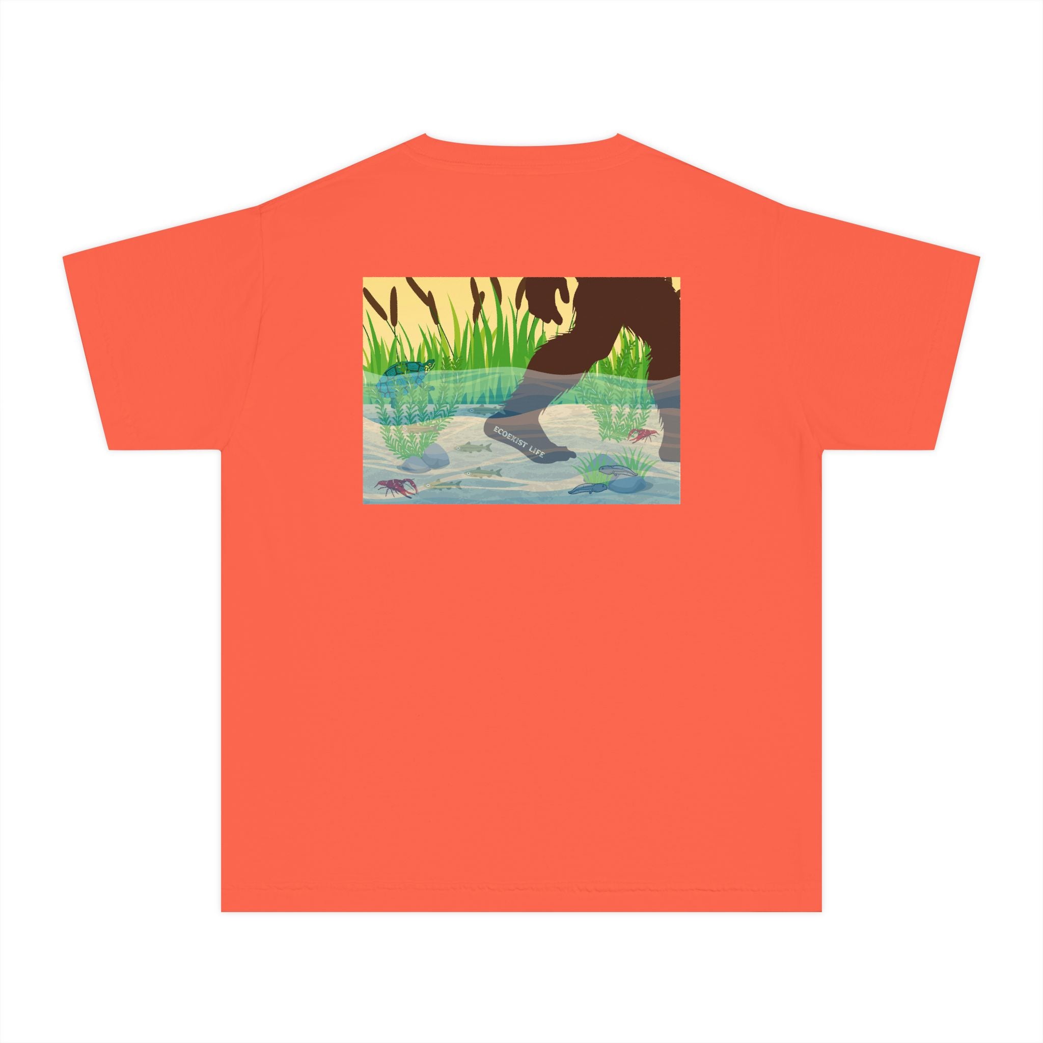 Ecoexist Life Youth Tee — 'Livin' the Wild Life' Pond Graphic