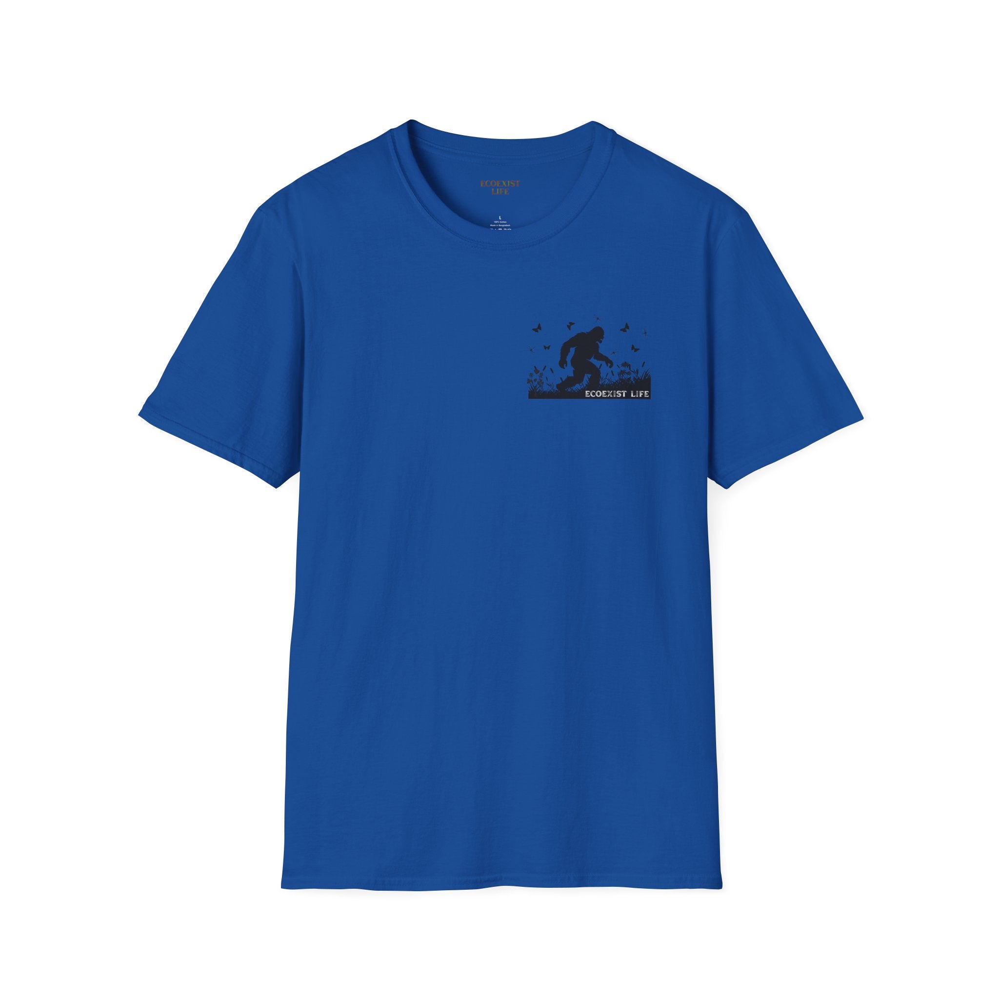 Ecoexist Life Bigfoot Silhouette T-Shirt — Sasquatch Forest Adventure Tee