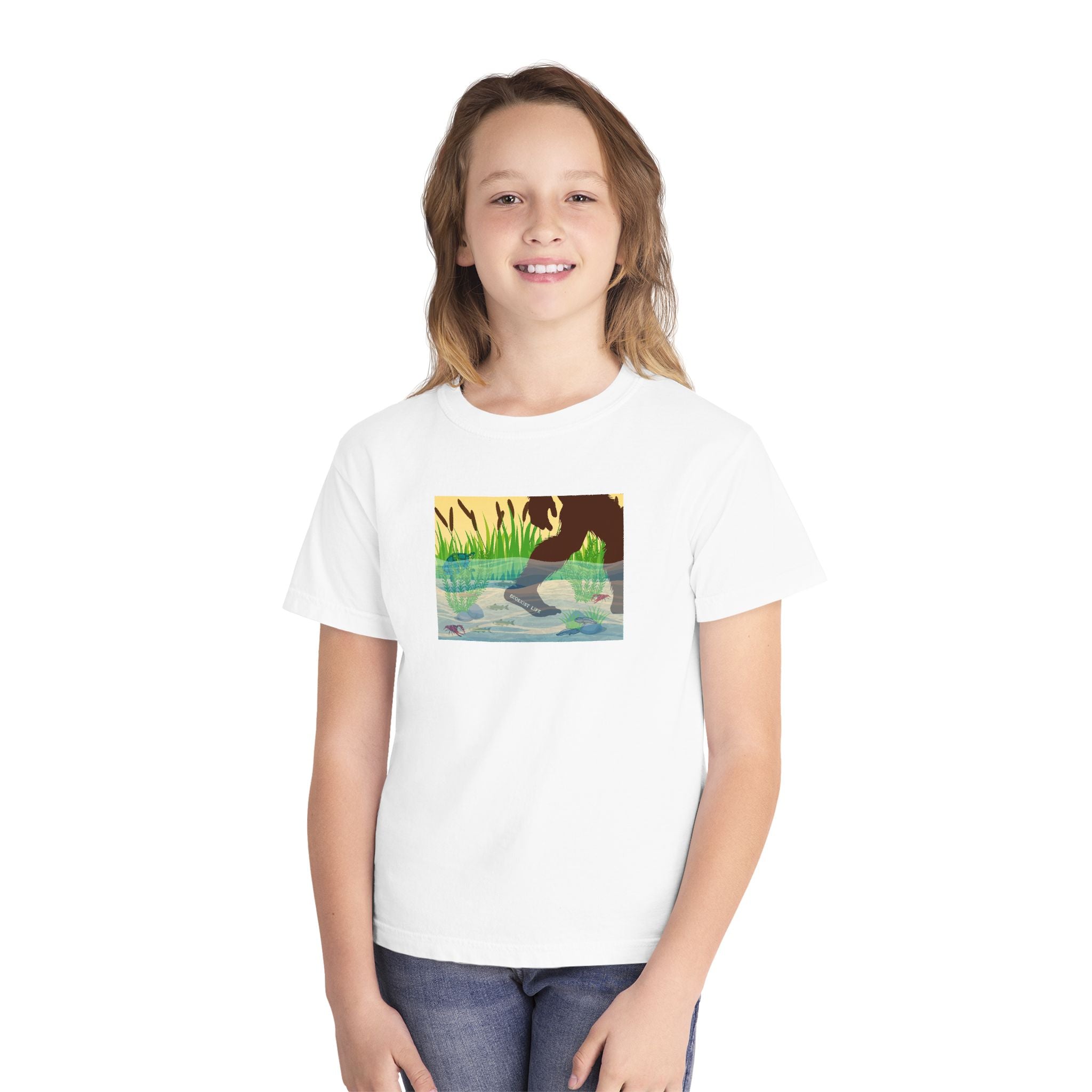Youth Tee — 'Livin' the Wild Life' Duck Pond Graphic