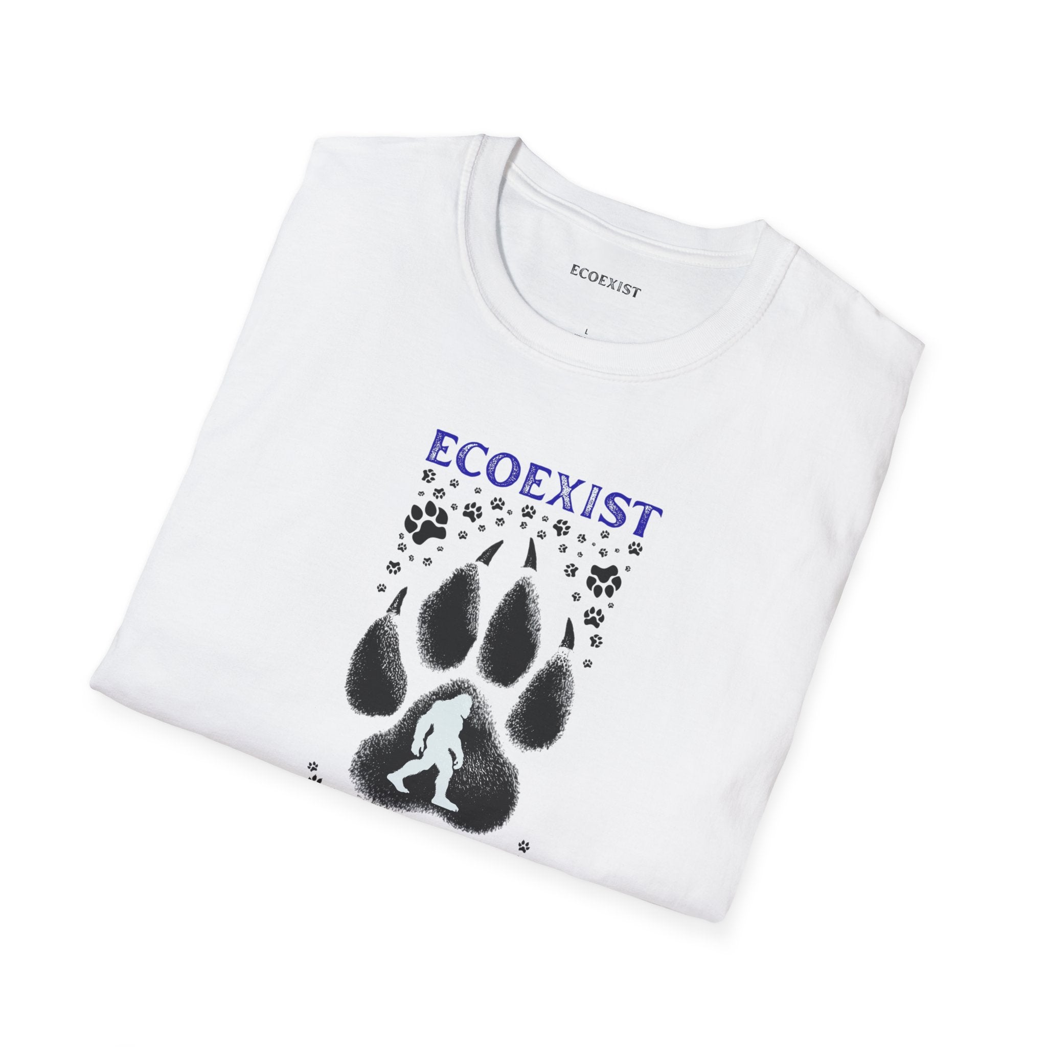 Ecoexist LifePaw Print T-Shirt — Wildlife Conservation Graphic Tee- Bigfoot