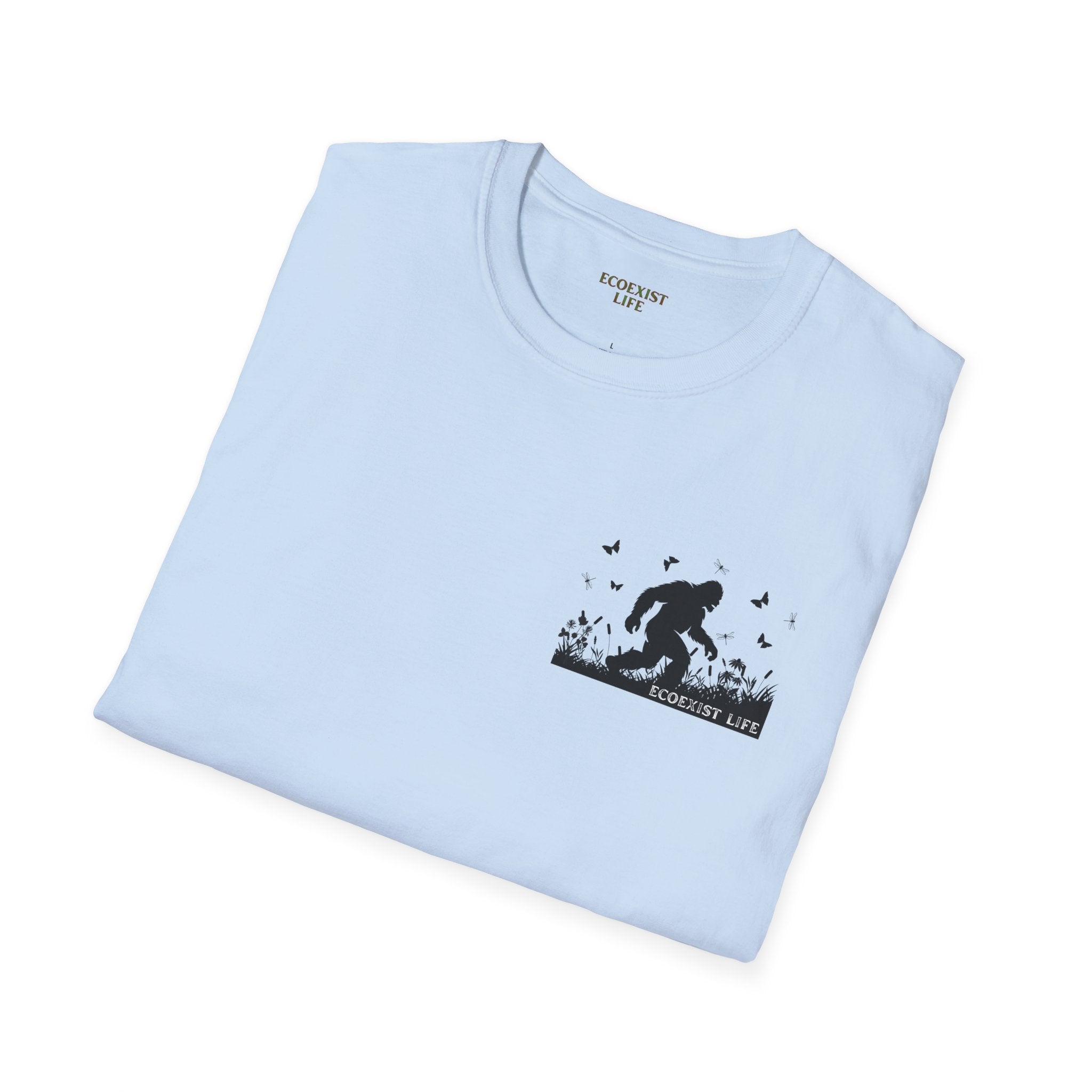 Bigfoot Silhouette T-Shirt — Sasquatch Forest Adventure Tee