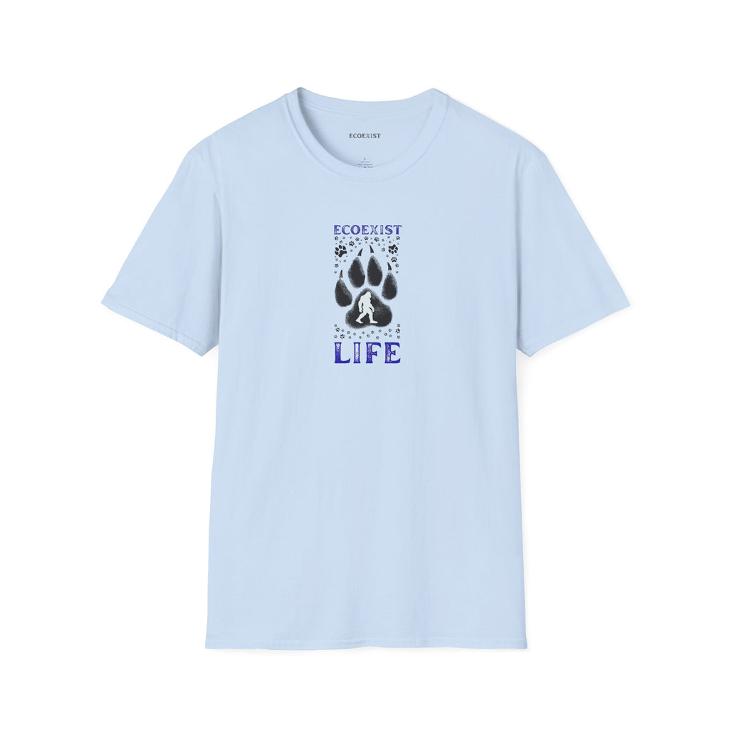 EcoExist Paw Print T-Shirt — Wildlife Conservation Graphic Tee