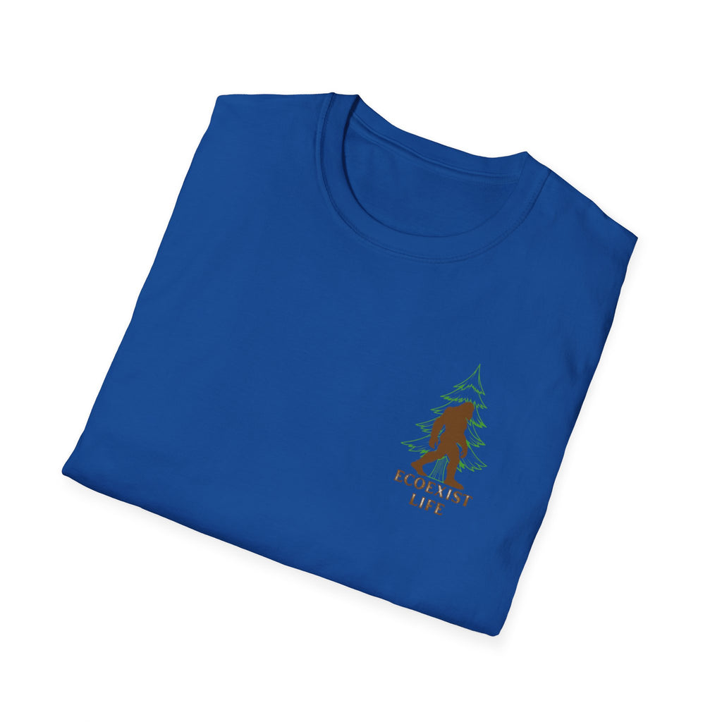 Ecoexist Sasquatch T‑Shirt — Nature Lover Bigfoot Graphic Tee