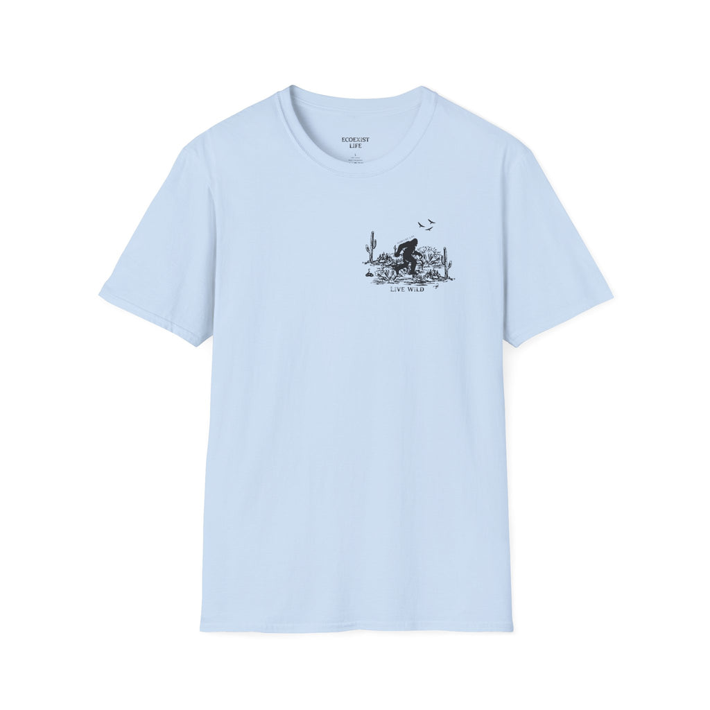 Ecoexist Life T‑Shirt — Desert Sasquatch Graphic Tee