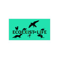 Ecoexist Life Bumper Sticker — Wildlife Conservation Decal