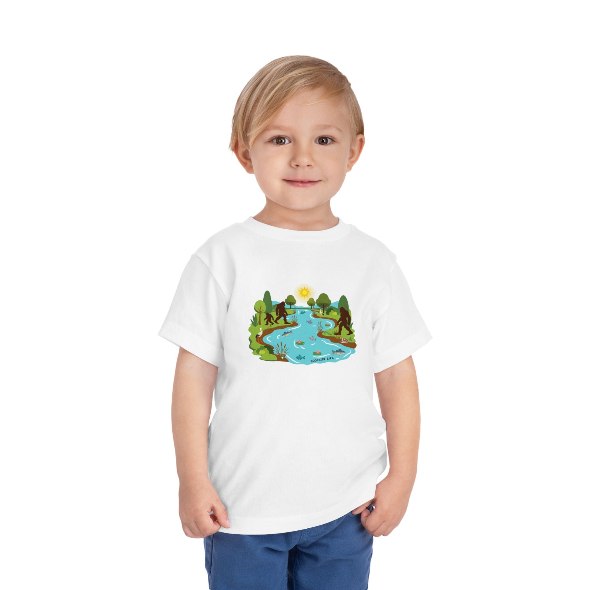 Ecoexist Life Toddler Tee — Livin' the Wild Life River Adventure