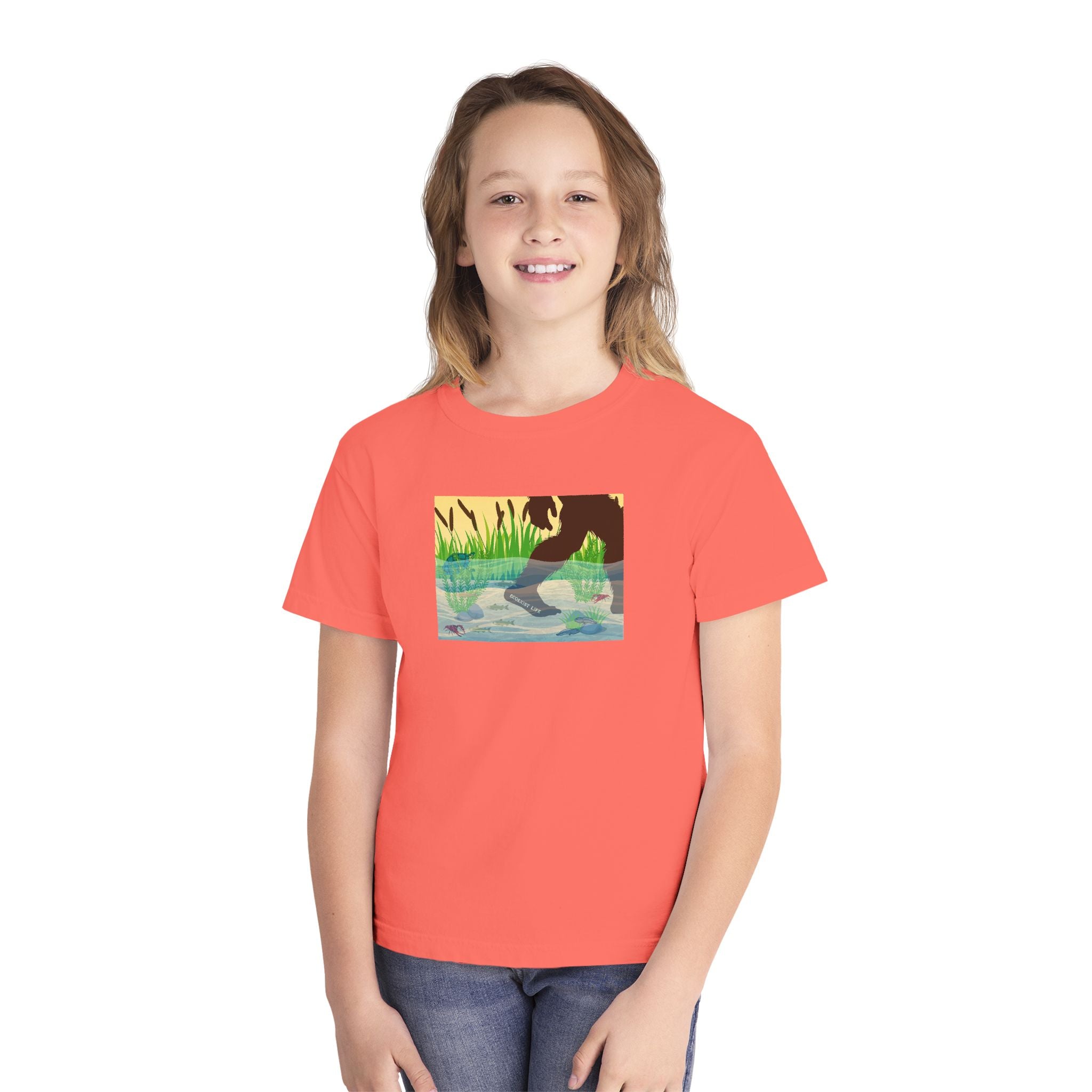 Youth Tee — 'Livin' the Wild Life' Duck Pond Graphic