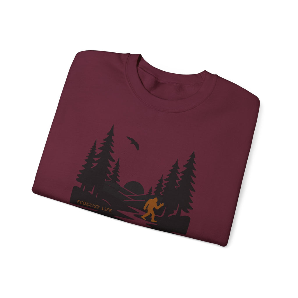 Wildlife Lake Scene Sweatshirt — Livin the Wild Life Crewneck-Ecoexist Life