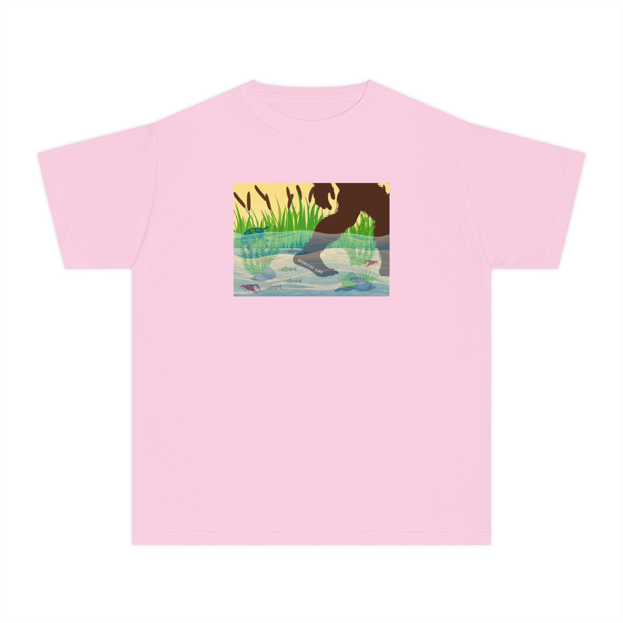 Youth Tee — 'Livin' the Wild Life' Duck Pond Graphic