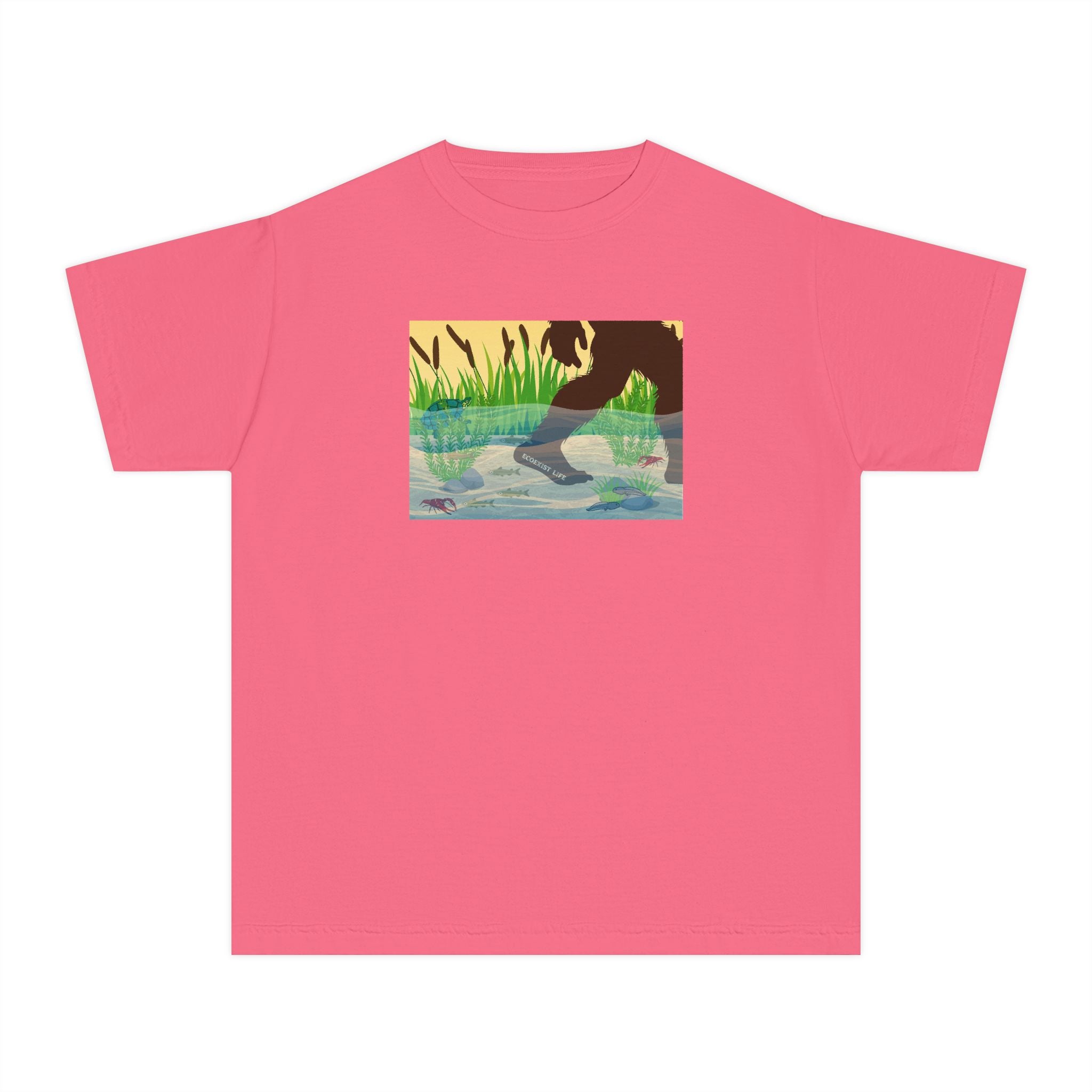 Youth Tee — 'Livin' the Wild Life' Duck Pond Graphic