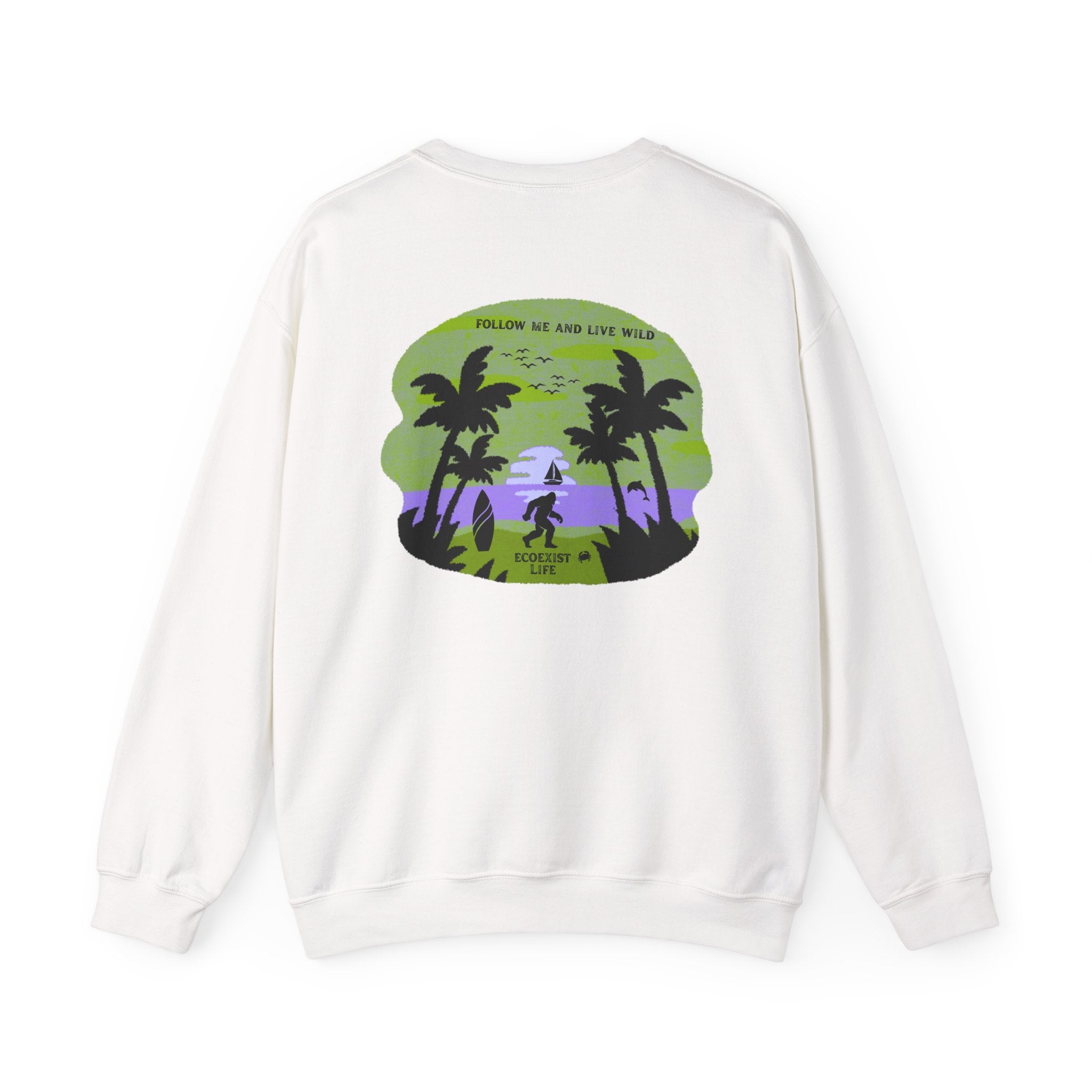 Tropical Sunset Crewneck Sweatshirt — Ecoexist Life