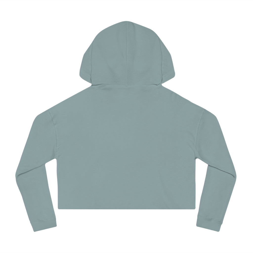 EcoExist Cropped Hoodie – Women’s Nature Lover Hoodie with Bigfoot Tree Design