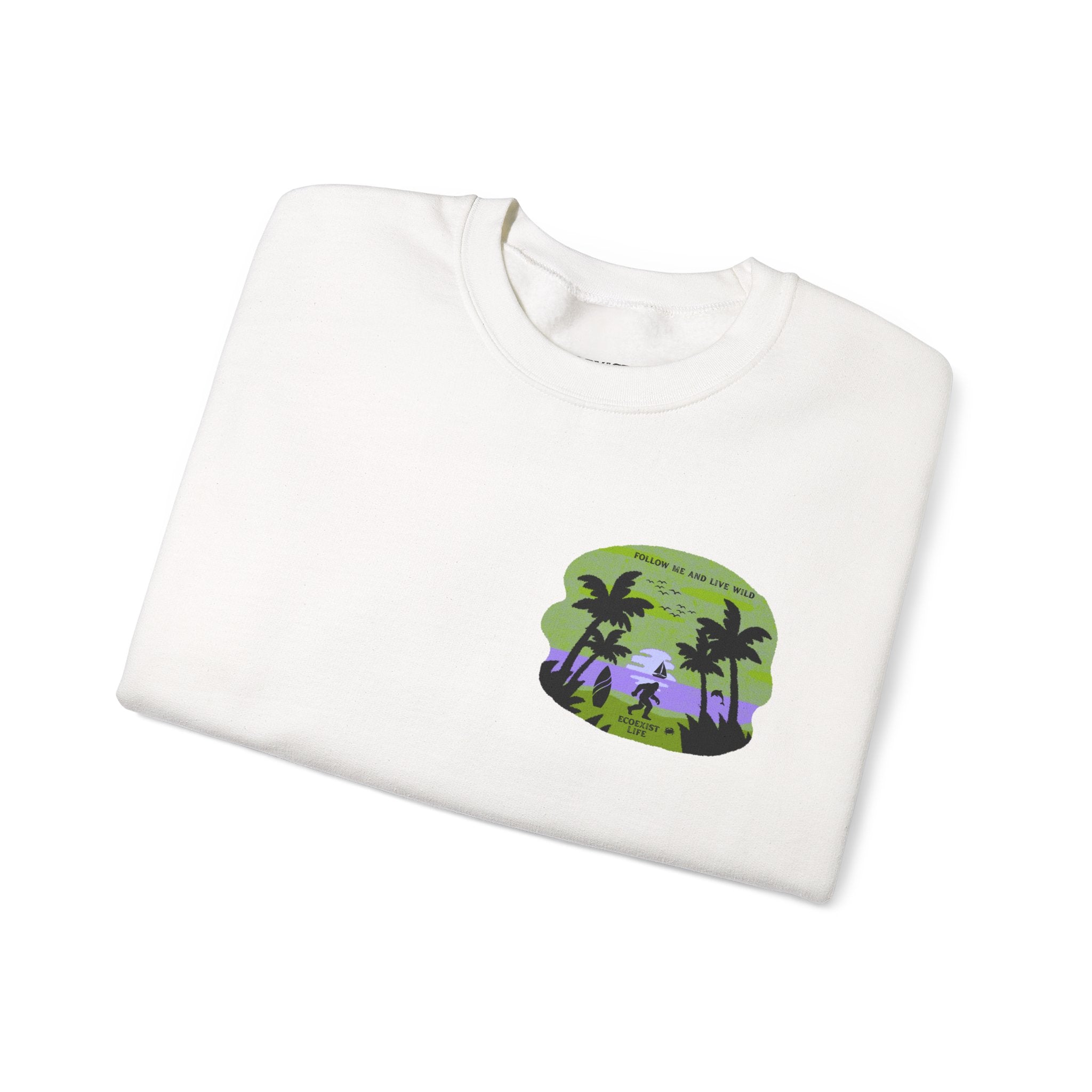 Tropical Sunset Crewneck Sweatshirt — Ecoexist Life