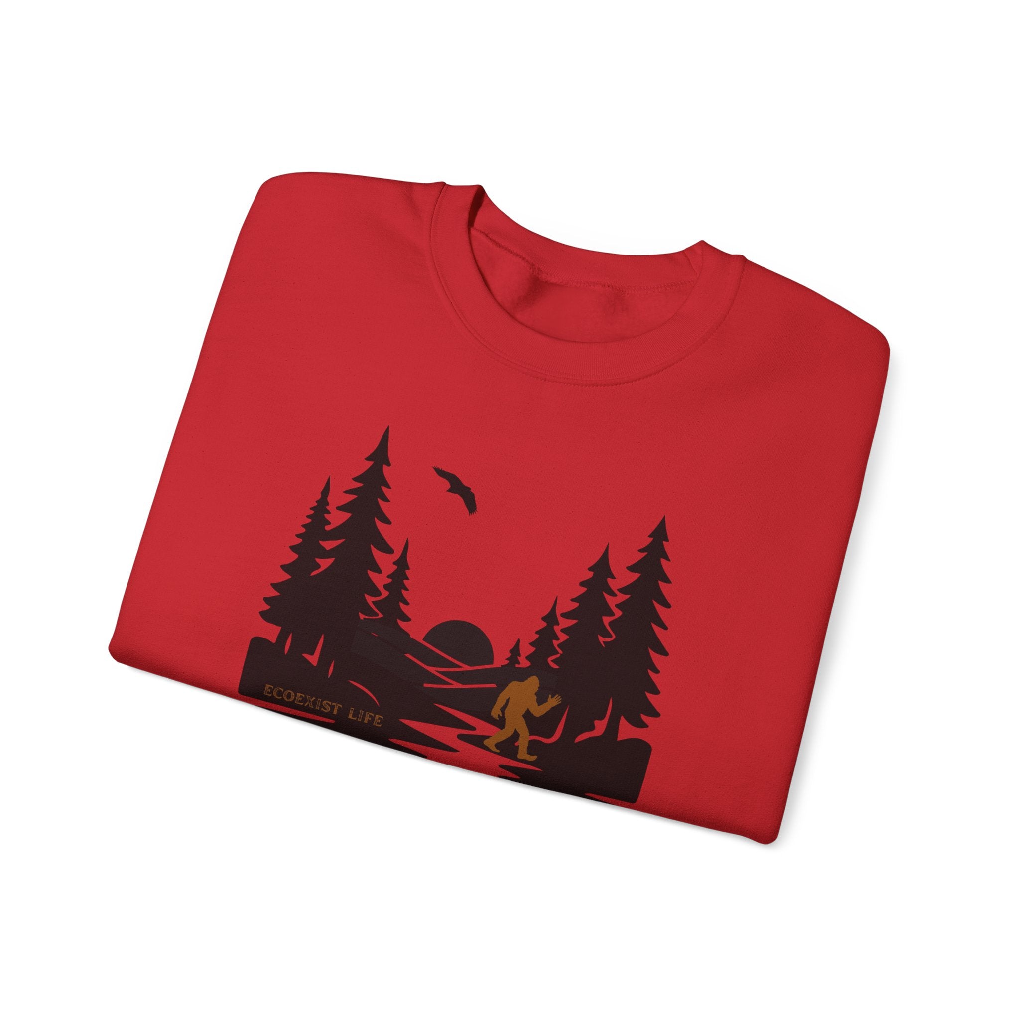 Wildlife Lake Scene Sweatshirt — Livin the Wild Life Crewneck-Ecoexist Life