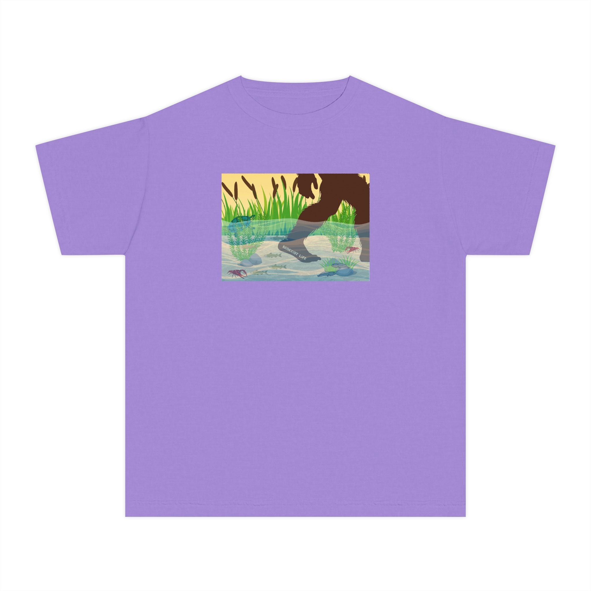 Youth Tee — 'Livin' the Wild Life' Duck Pond Graphic