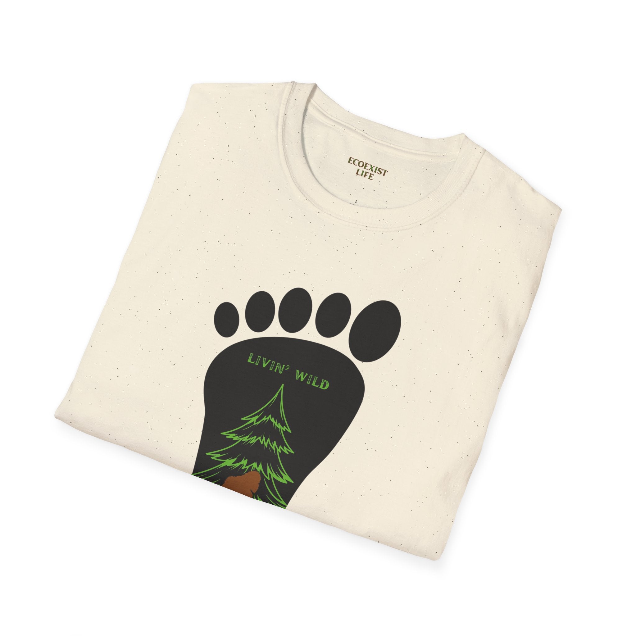 Bigfoot Footprint T‑Shirt – Ecoexist Life Tee