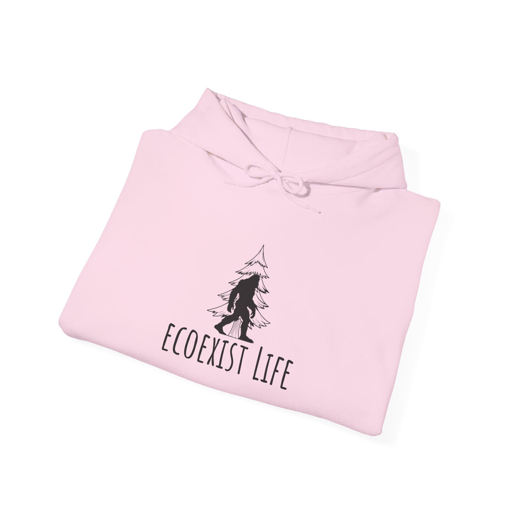 EcoExist Hoodie — "Livin' the Wild Life" Graphic Pullover