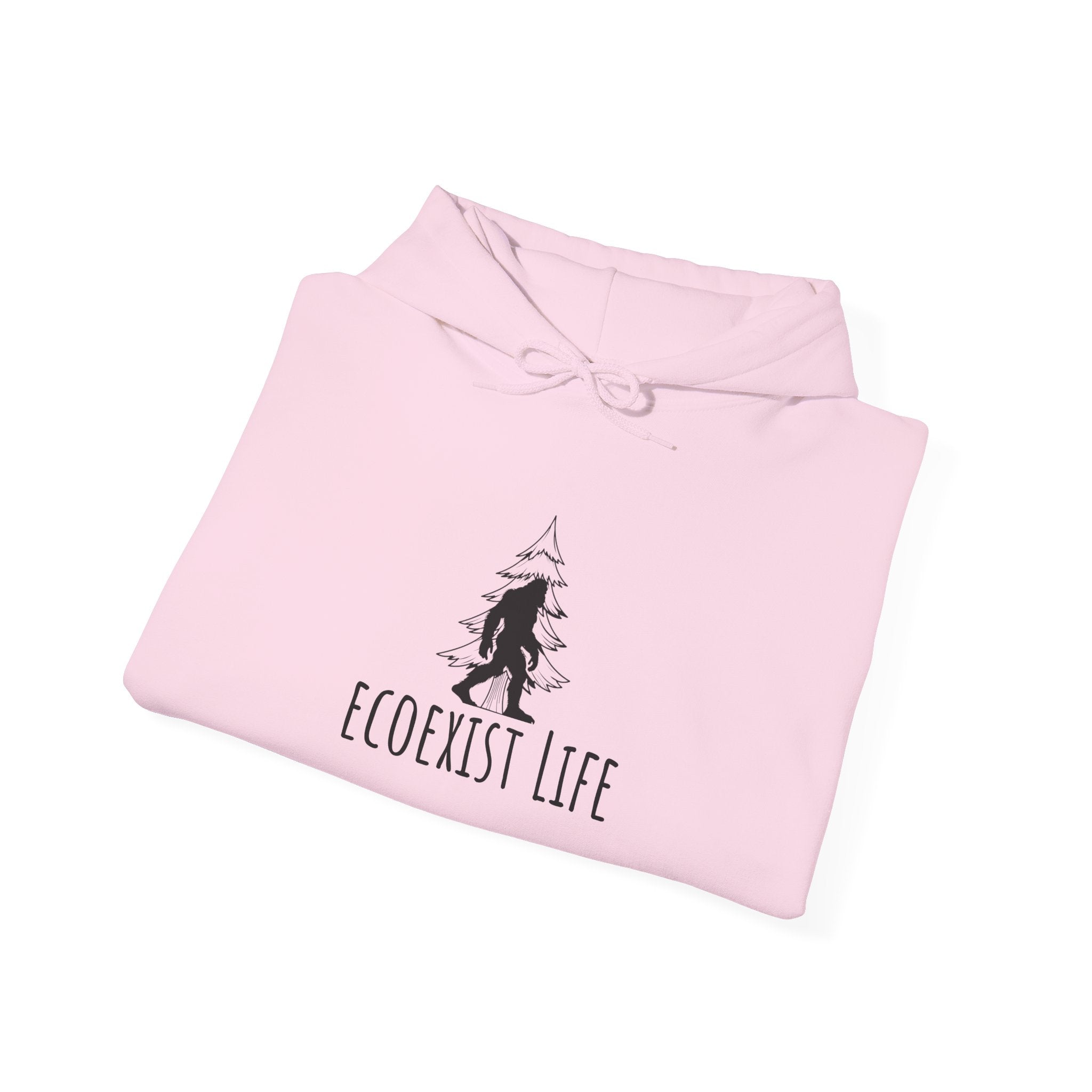 EcoExist Hoodie — "Livin' the Wild Life" Graphic Pullover