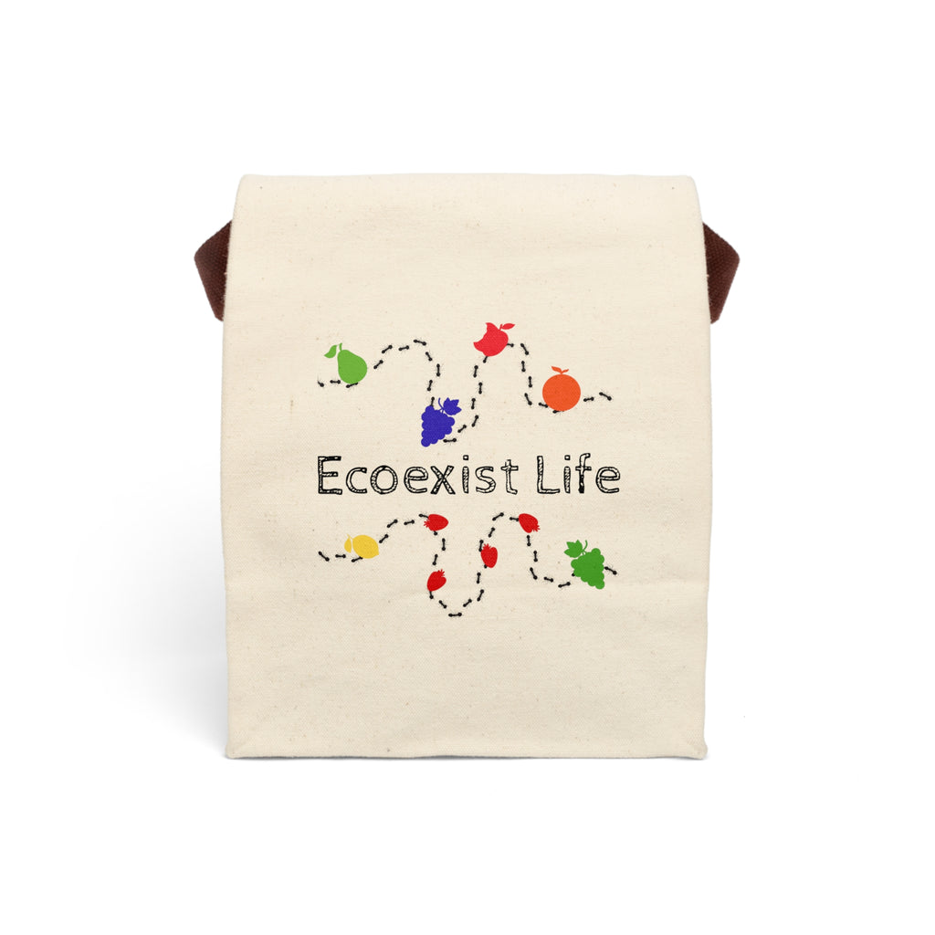 Canvas Lunch Bag — Ecoexist Life Reusable Tote with Strap