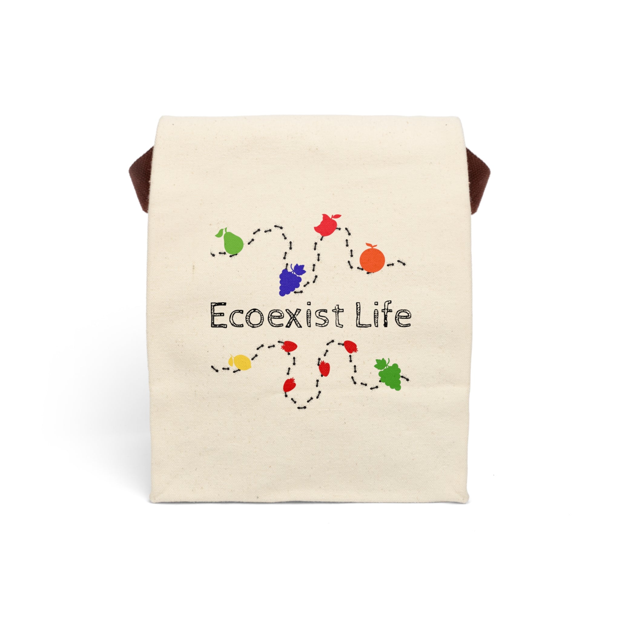 Canvas Lunch Bag — Ecoexist Life Reusable Tote with Strap