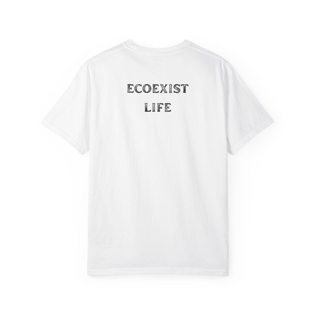 Bigfoot Eco-Trail T-Shirt — "ECOXIST" Front & "Livin' The Wild Life" Back