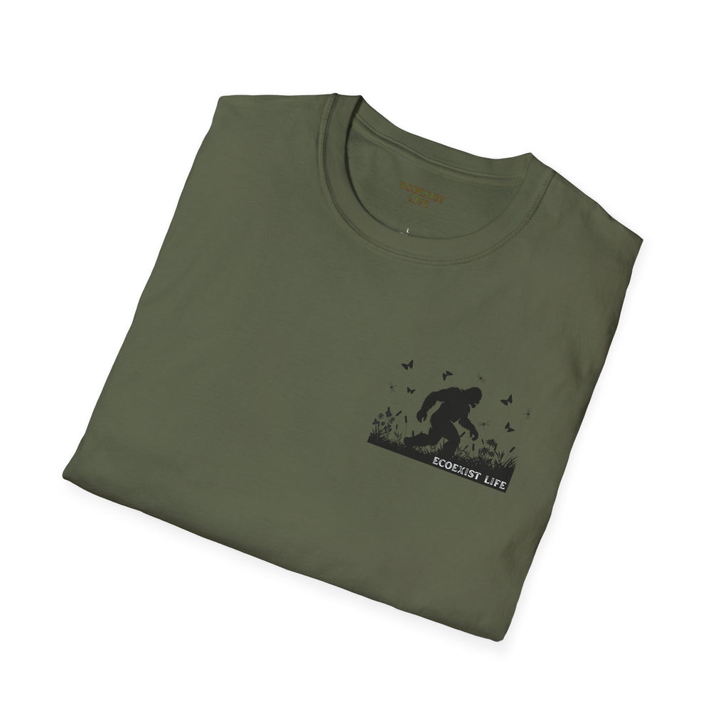Bigfoot Silhouette T-Shirt — Sasquatch Forest Adventure Tee