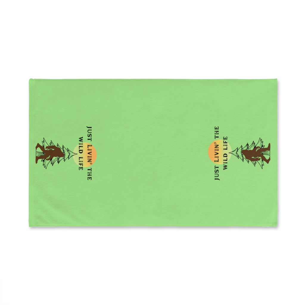 "Just Livin' the Wild Life" Rustic Cabin Kitchen Towel- Ecoexist Life Towel