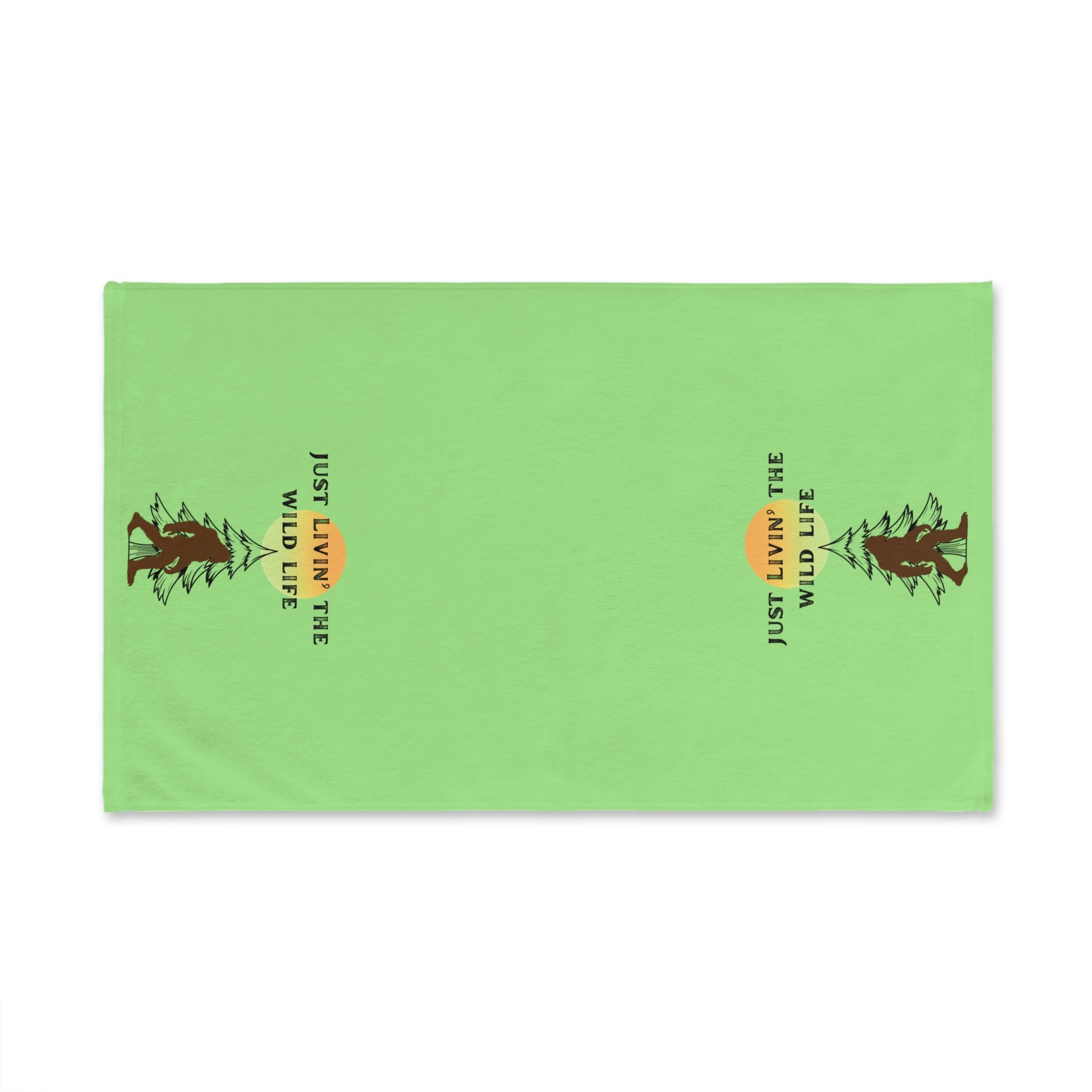 "Just Livin' the Wild Life" Rustic Cabin Kitchen Towel- Ecoexist Life Towel