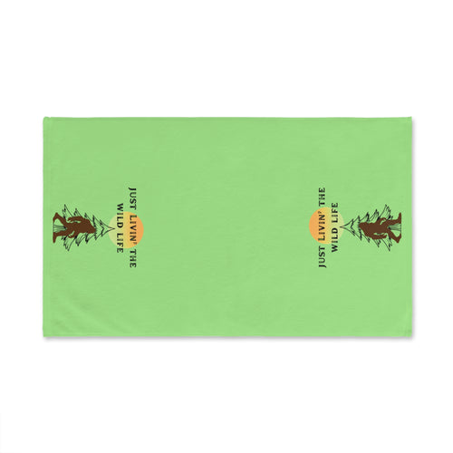 "Just Livin' the Wild Life" Rustic Cabin Kitchen Towel- Ecoexist Life Towel