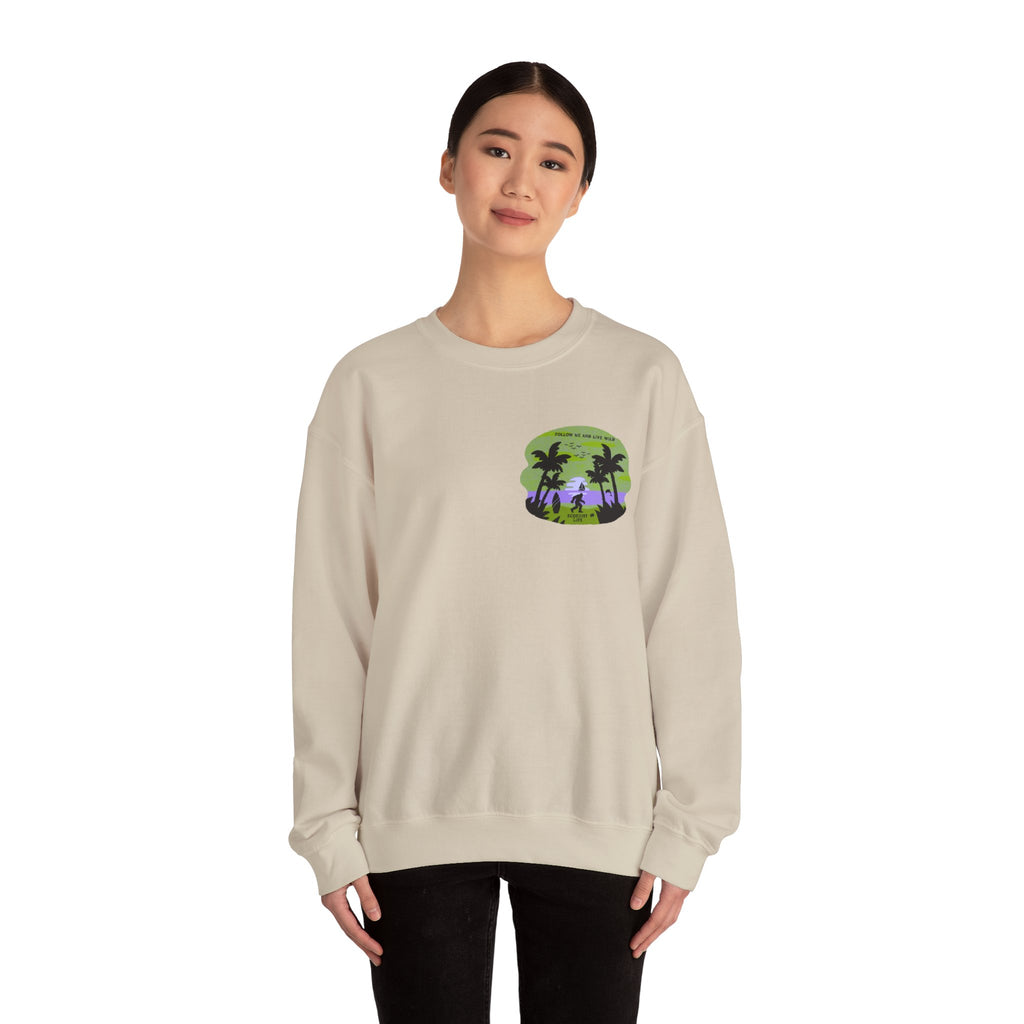Tropical Sunset Crewneck Sweatshirt — Ecoexist Life