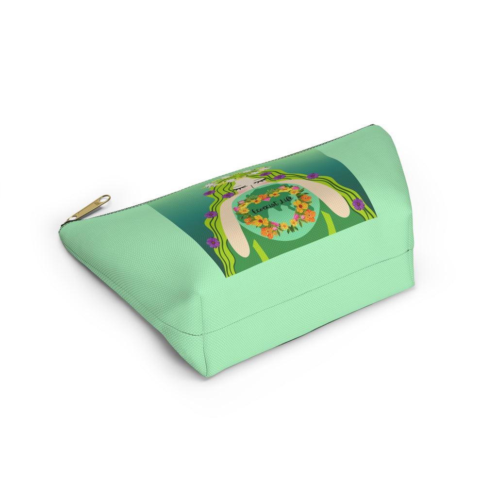 Ecoexist Life Floral Goddess Accessory Pouch — 'Eternal Life' T-Bottom Makeup Bag